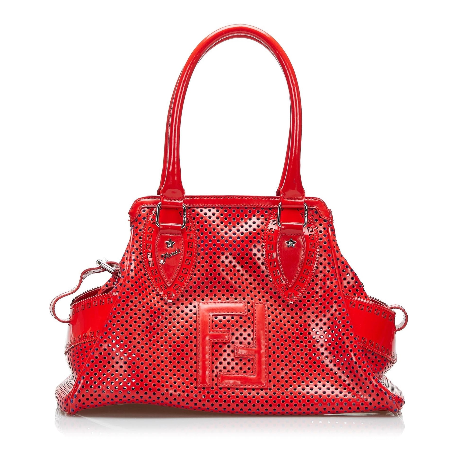 Fendi Perforated De Jour Handbag Shg Svcl4M Satchel Bag