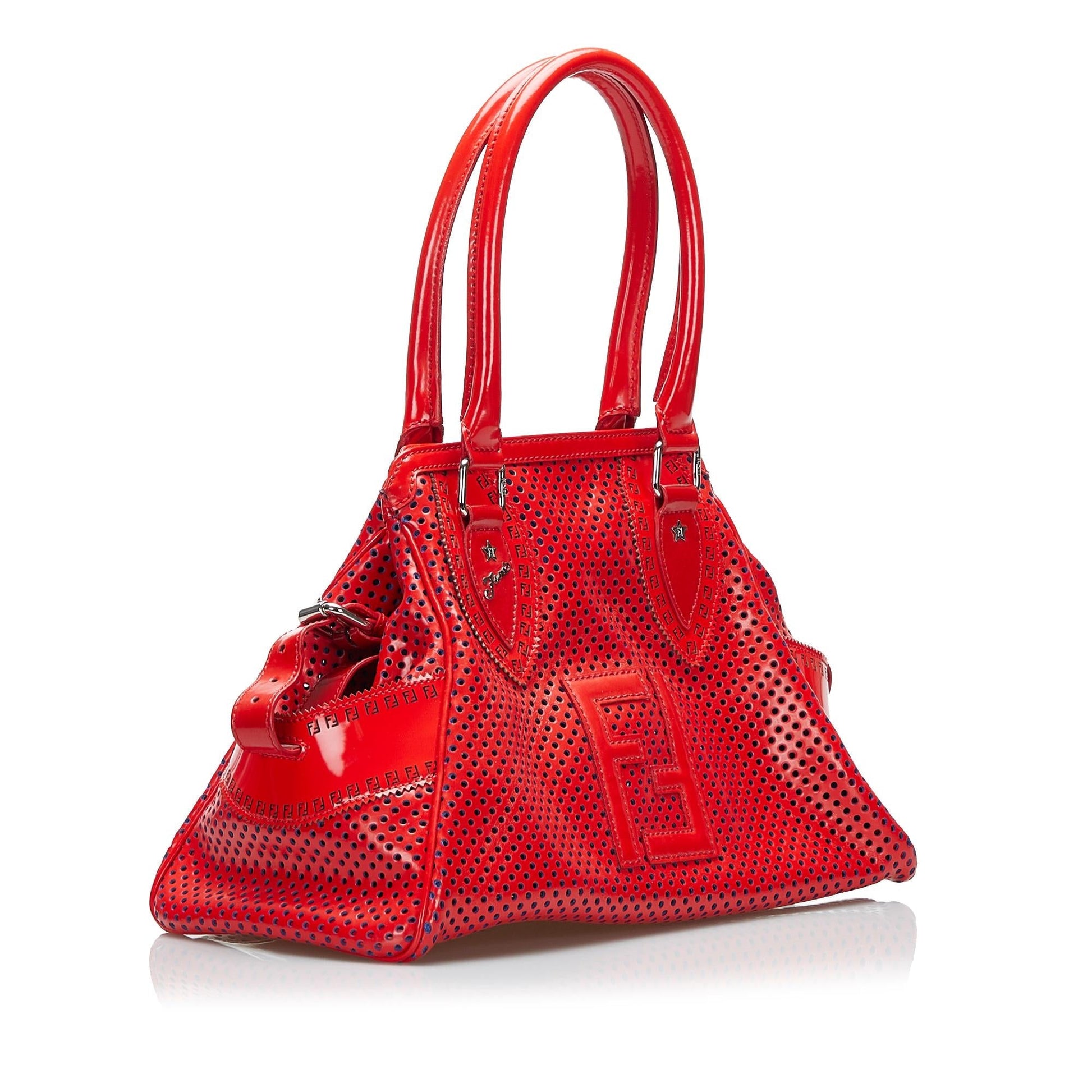 Fendi Perforated De Jour Handbag Shg Svcl4M Satchel Bag