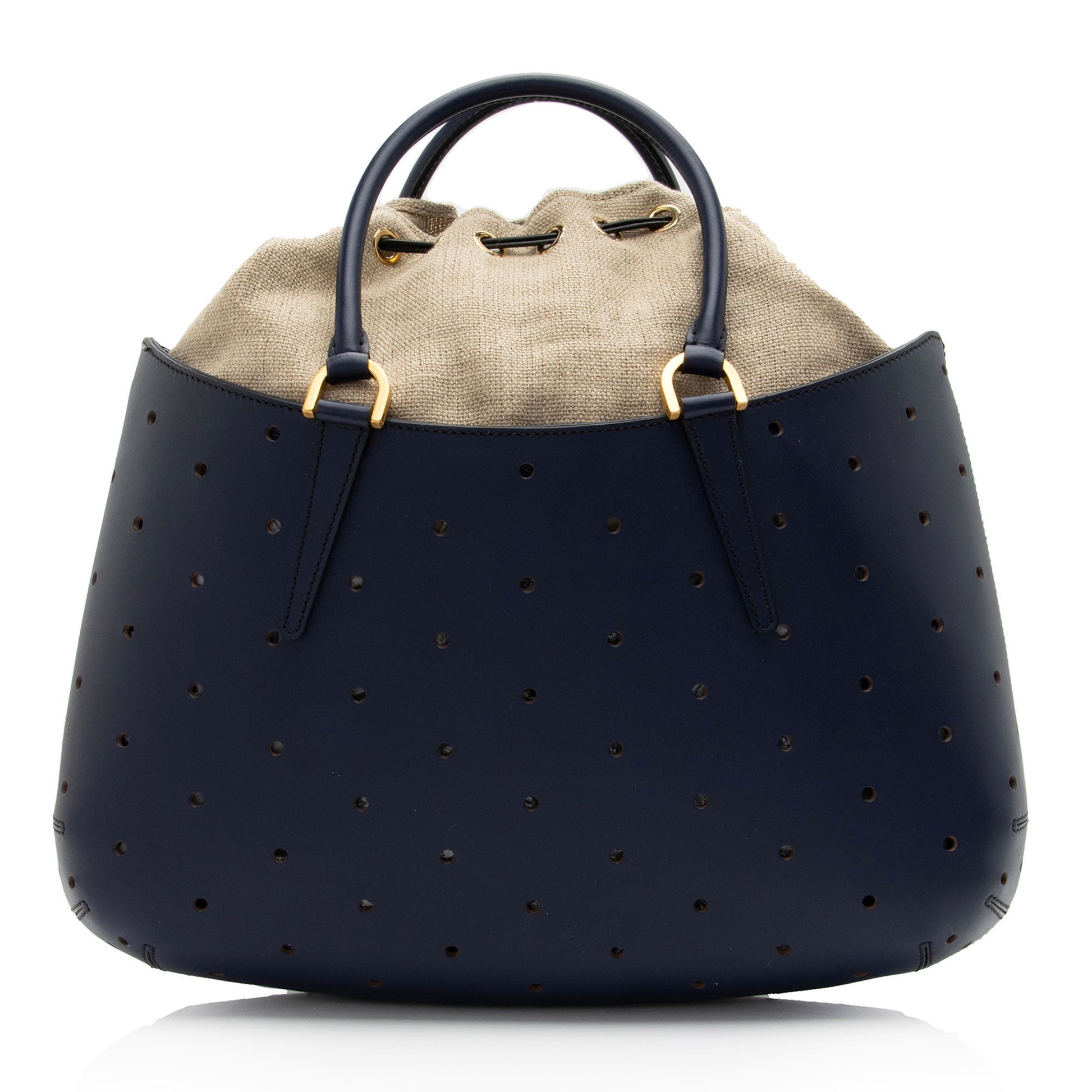Fendi Perforated Fab Tote Shf 9Cemrx Leather Medium Tote Bag