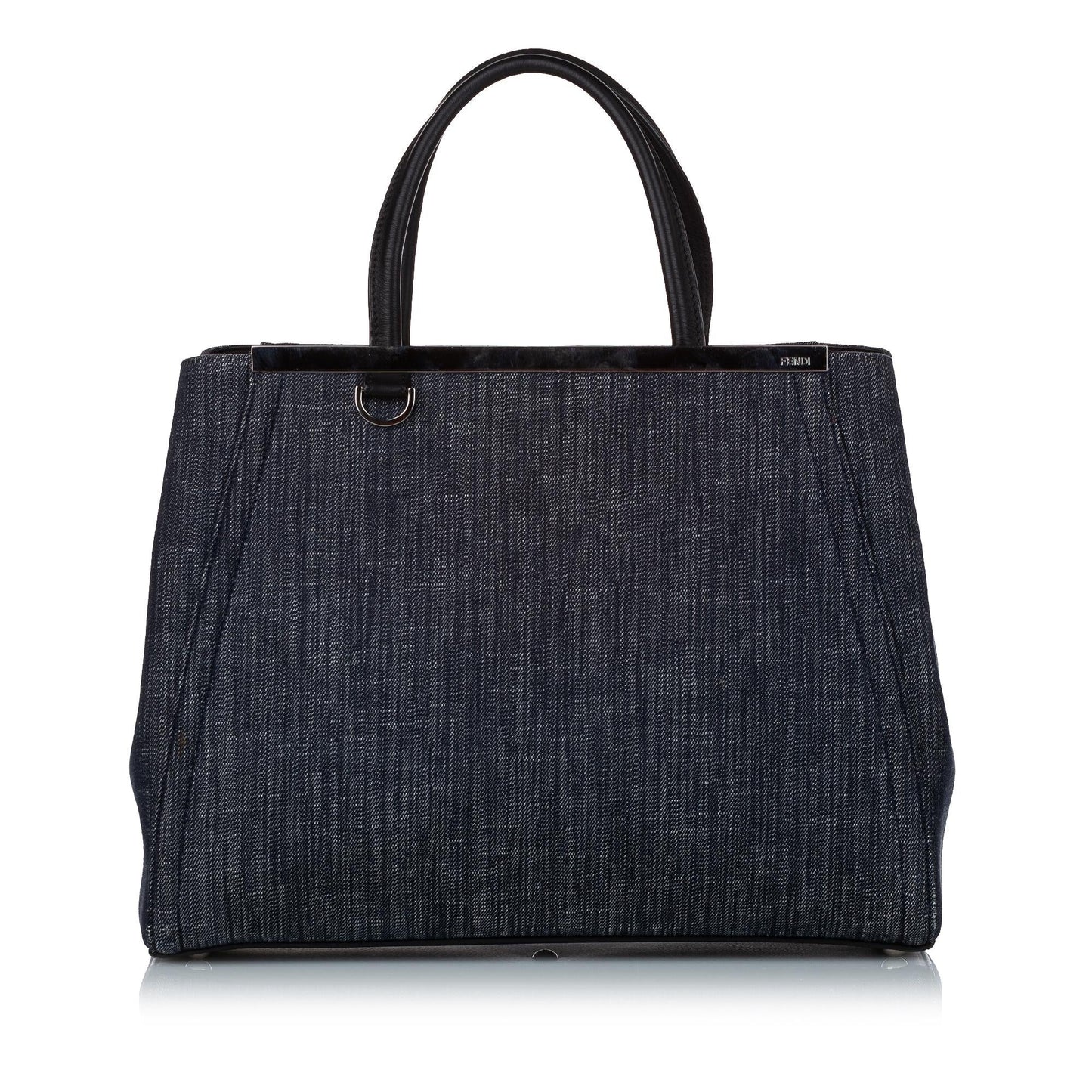 Fendi Petit 2Jours Satchel Shg Denim Satchel Bag