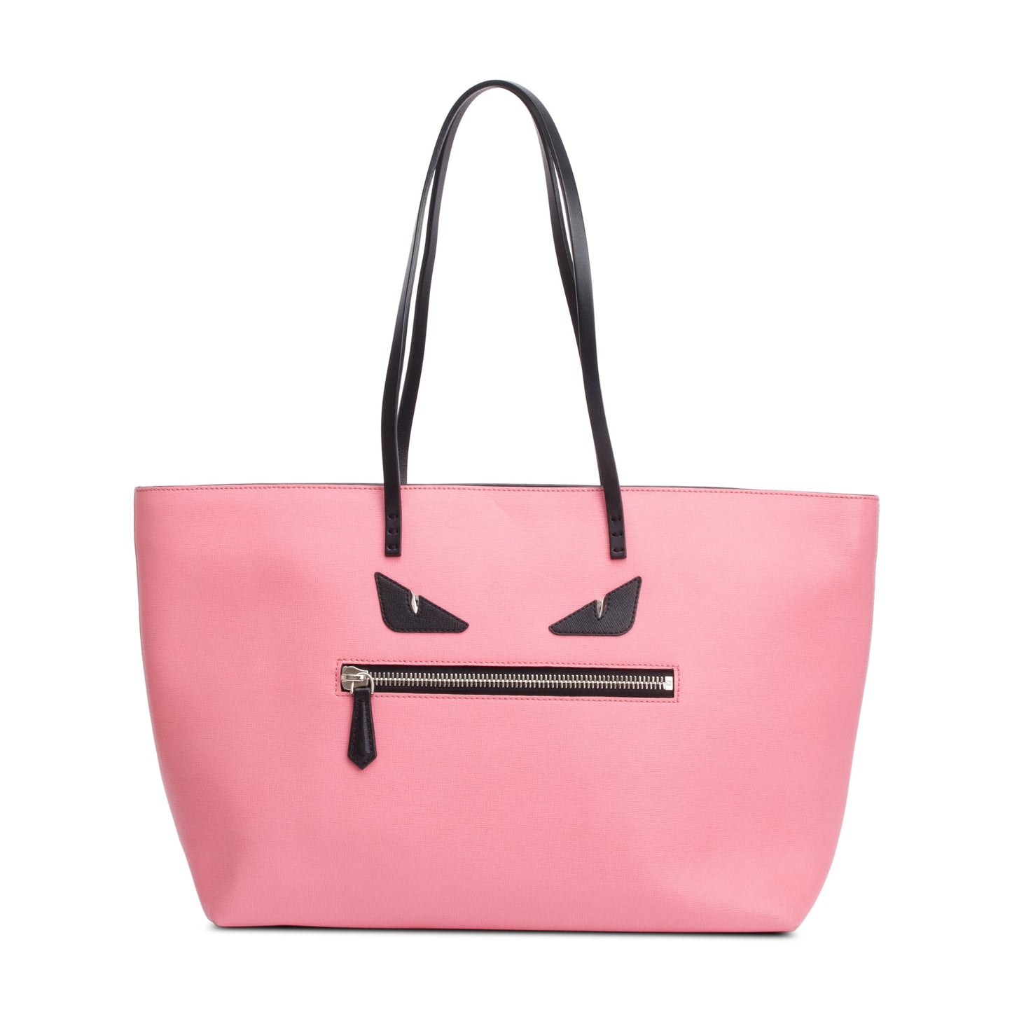 Fendi Monster Buggies Roll Tote Leather Pink Tote Bag