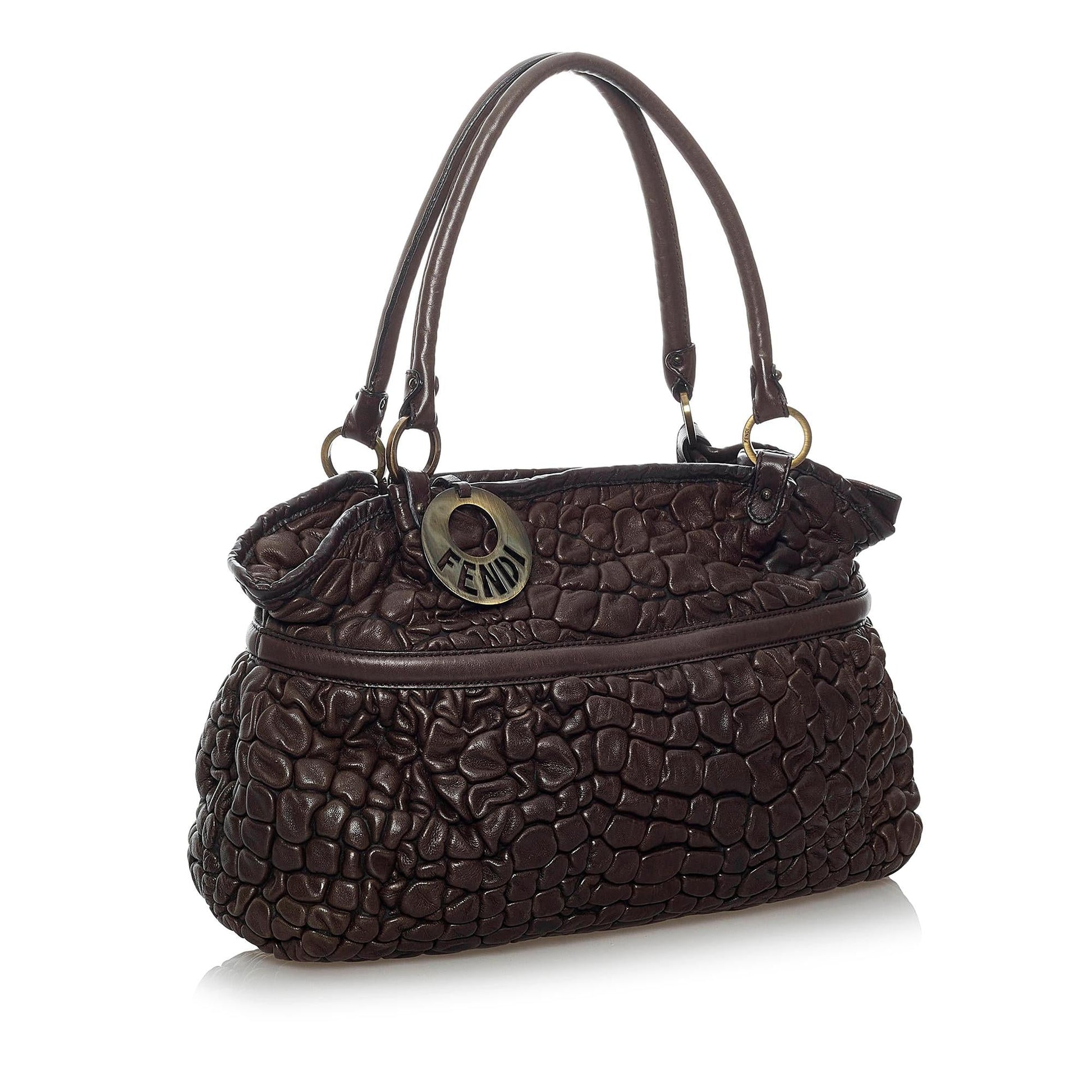 Fendi Puckered Bubble Chef Shoulder Bag Shg Leather Bag Shg 29866