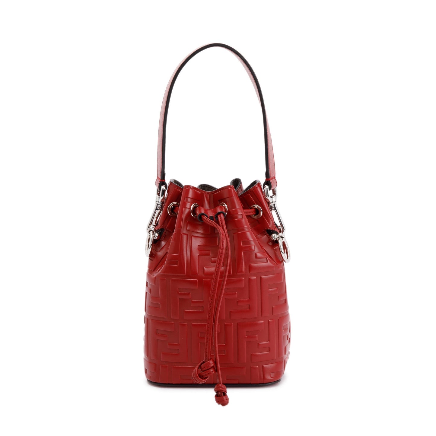 Fendi Mon Tresor Bag Red Mini Bucket Bag