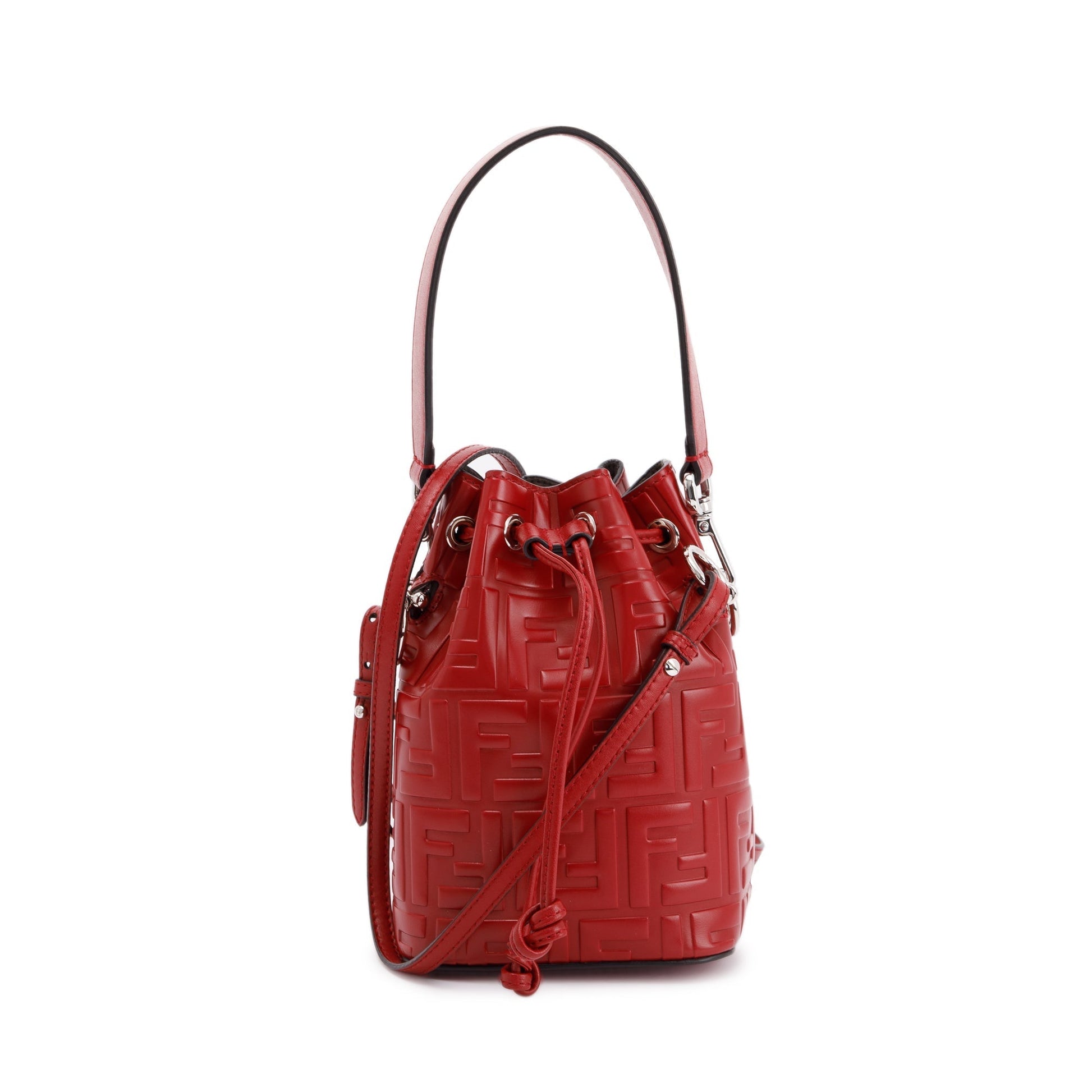 Fendi Mon Tresor Bag Red Mini Bucket Bag