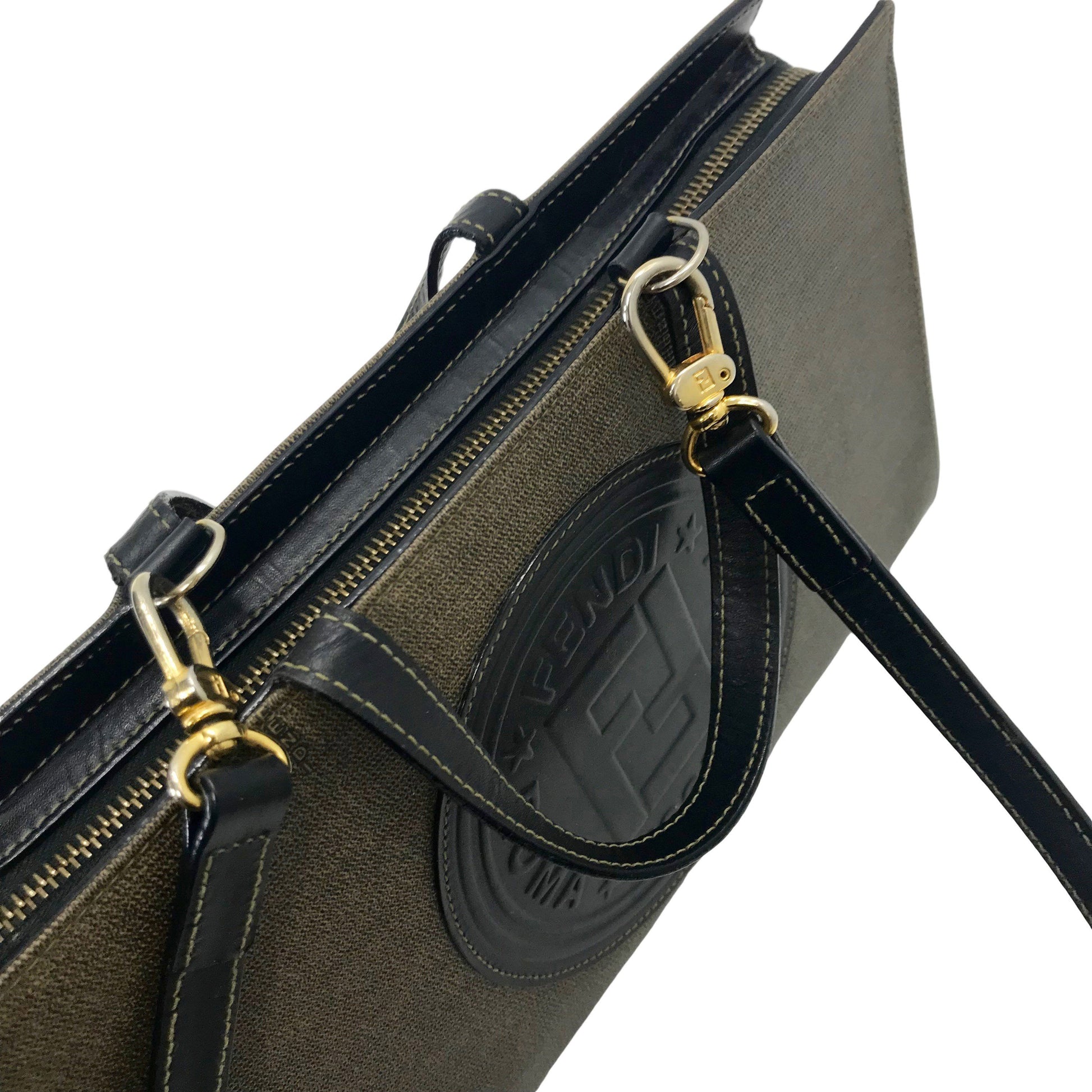 Fendi Roma Italy Tote Bag Logo