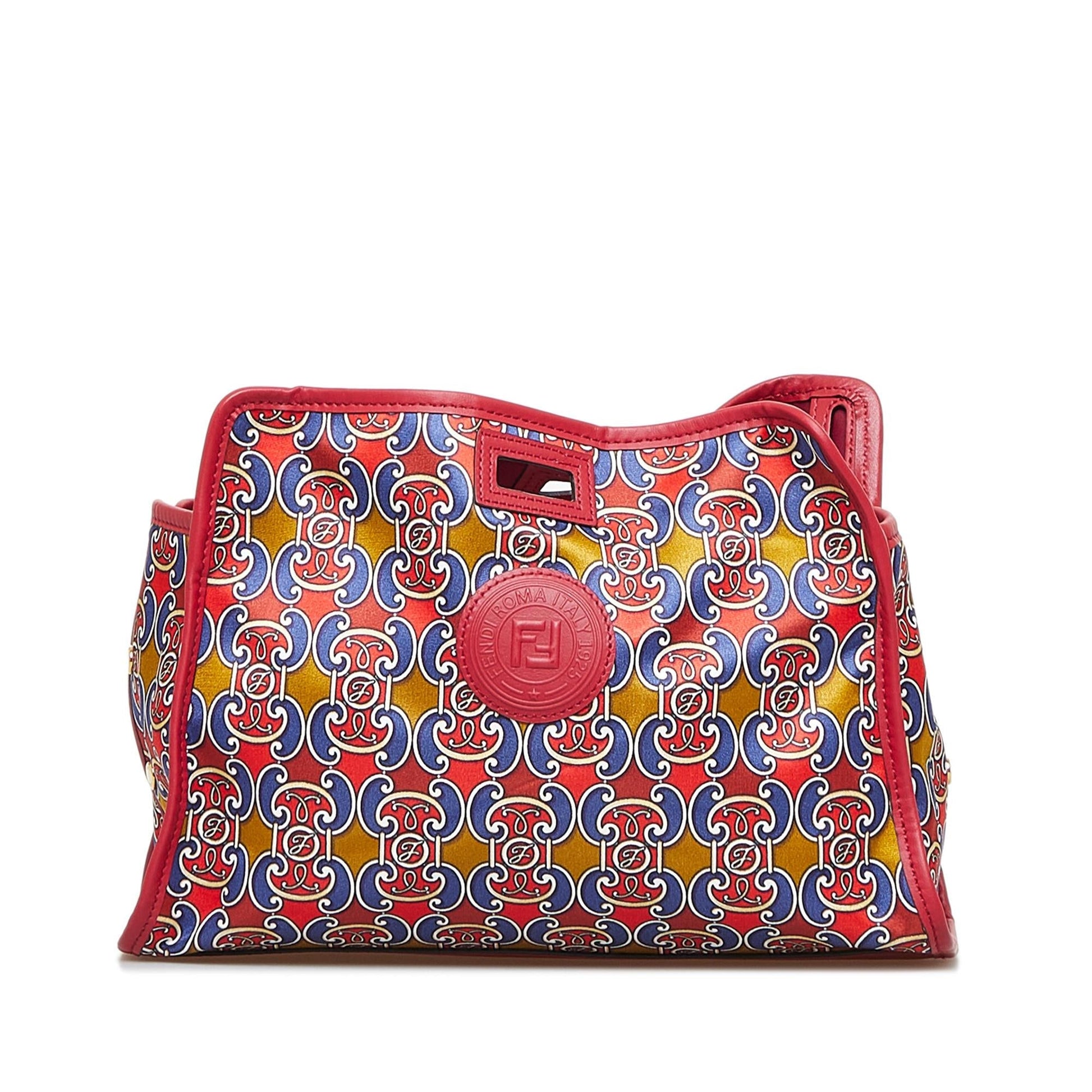 Fendi Royale Print Stamp Patch Runaway Handbag Shg Oveycy Satchel Bag