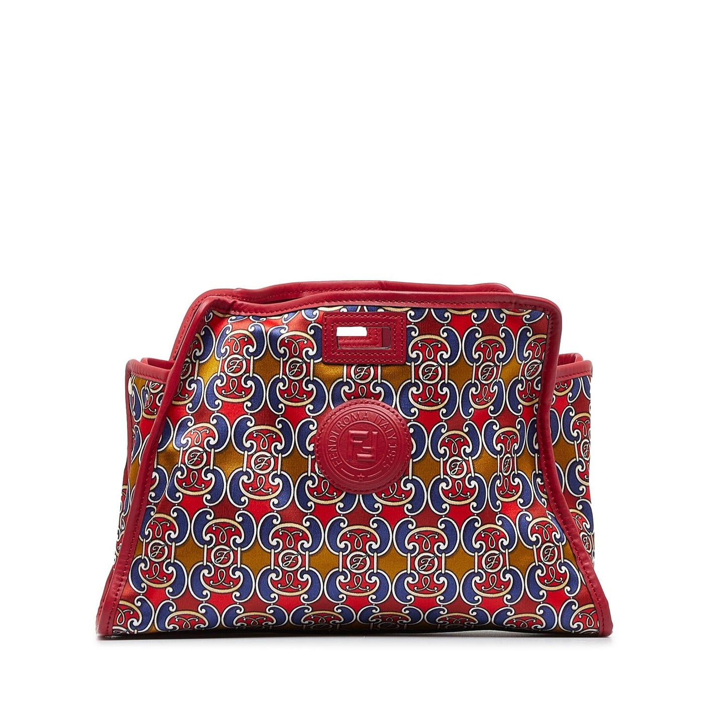Fendi Royale Print Stamp Patch Runaway Handbag Shg Ssvdbs Satchel Bag
