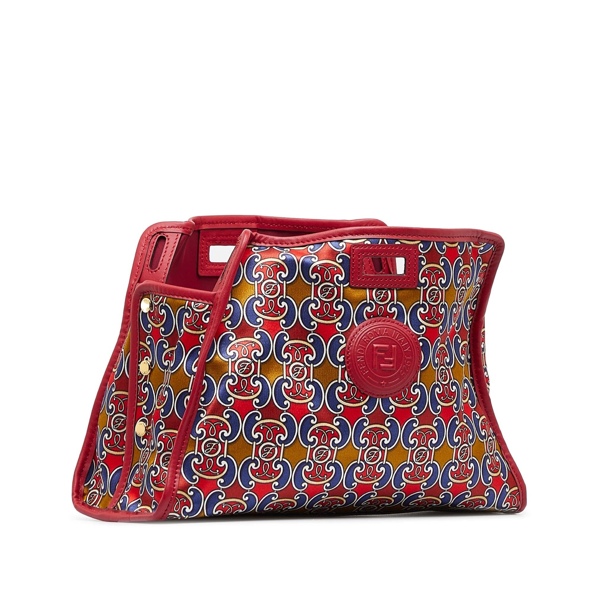 Fendi Royale Print Stamp Patch Runaway Handbag Shg Ssvdbs Satchel Bag
