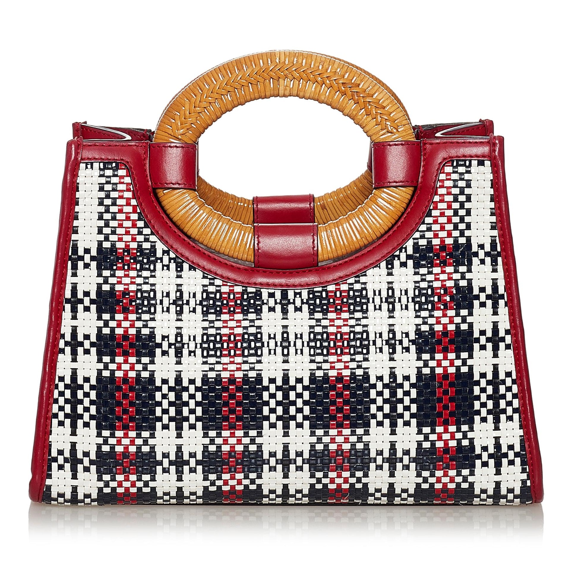 Fendi Runaway Tartan Plaid Satchel Shg Satchel Bag
