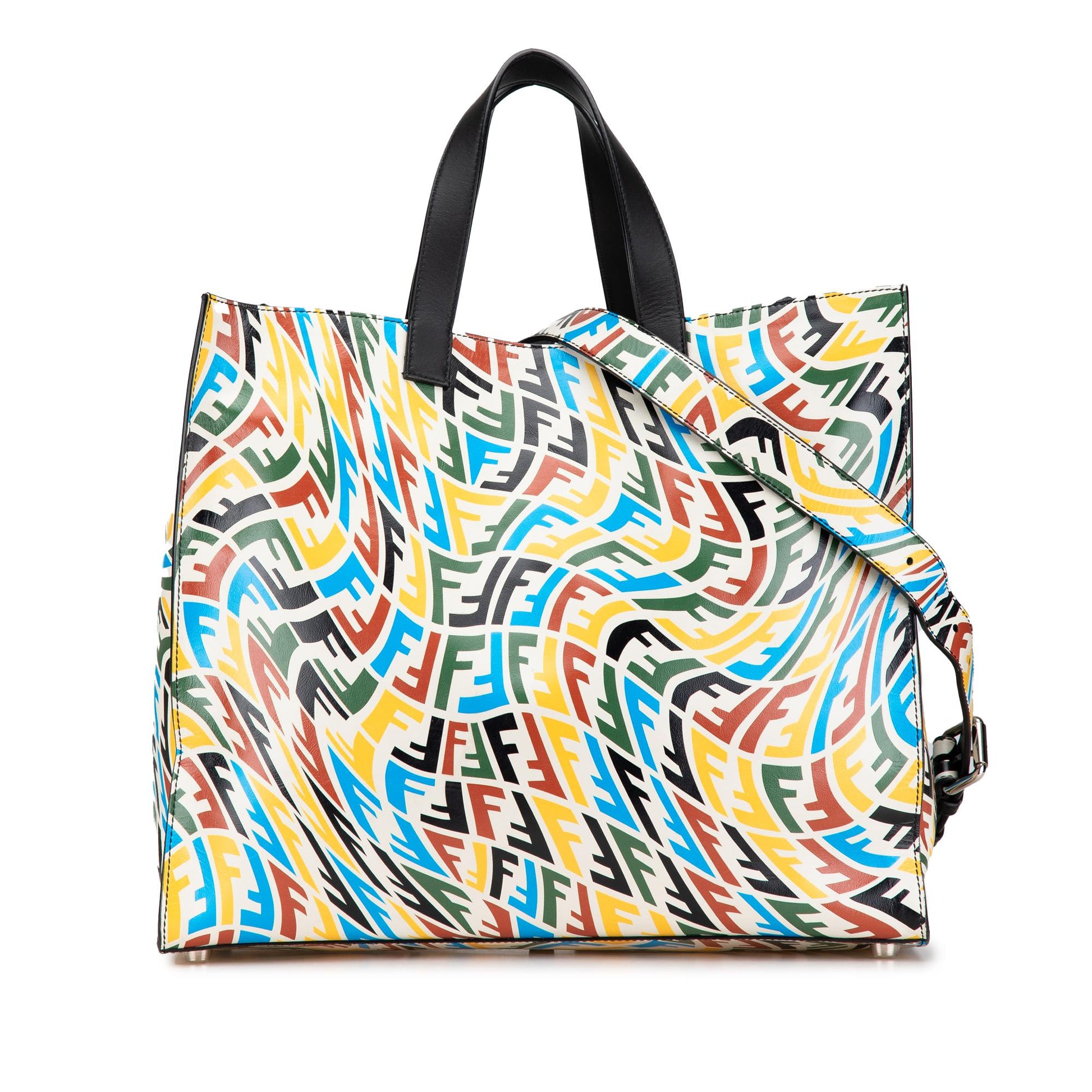 Fendi Sarah Coleman Vertigo Shopper Tote Leather Tote Bag Shopper Tote 1