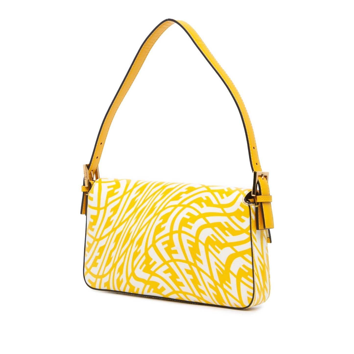 Fendi Sarah Coleman Zucca Coated Vertigo Baguette Shoulder Bag Canvas 1997 Vertigo Baguette