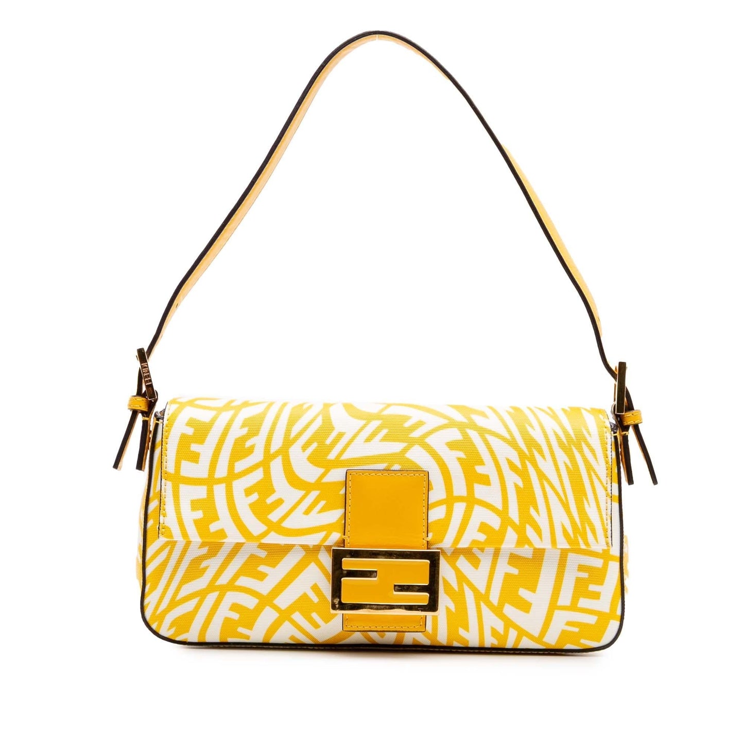 Fendi Sarah Coleman Zucca Coated Vertigo Baguette Shoulder Bag Canvas Vertigo Baguette 1