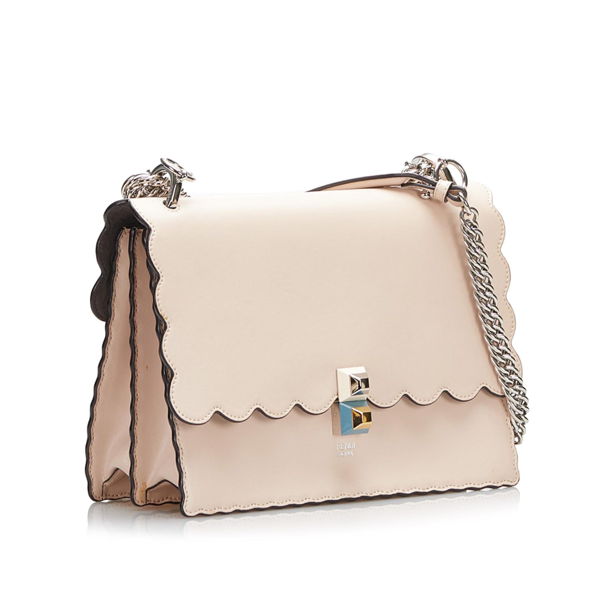 Fendi Scalloped Kan Shg Rwpnma Satchel Bag