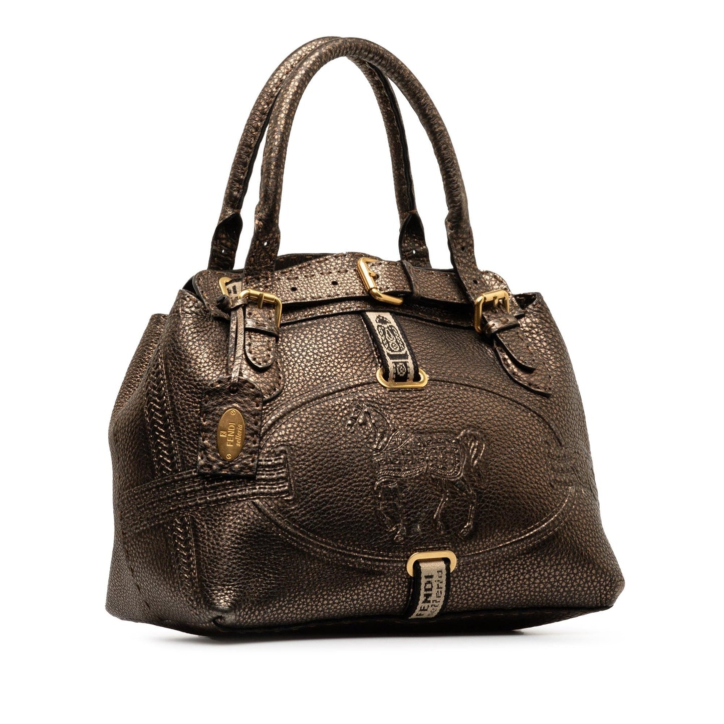 Fendi Selleria Grand Borghese Handbag Shg Fsctsq Satchel Bag