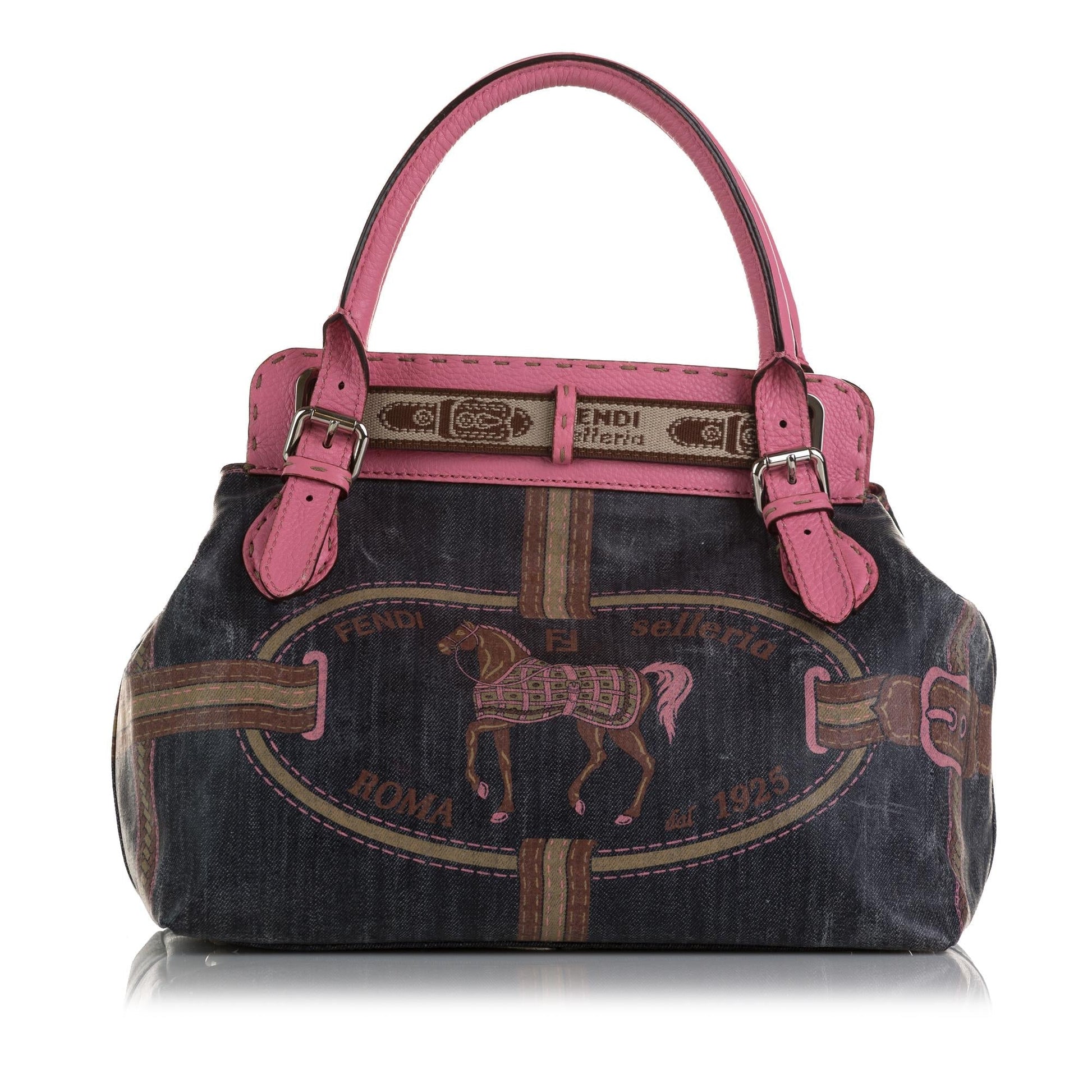 Fendi Selleria Grand Borghese Shg 3X5Och Satchel Bag