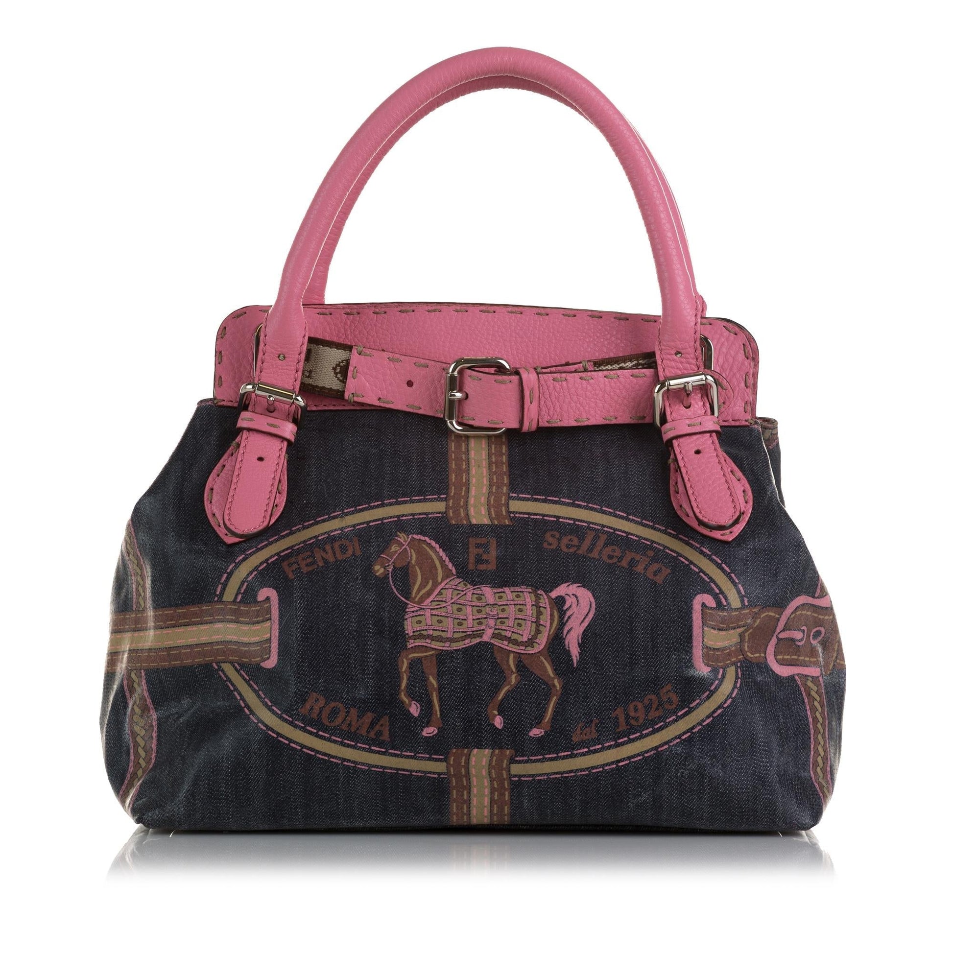 Fendi Selleria Grand Borghese Shg 3X5Och Satchel Bag