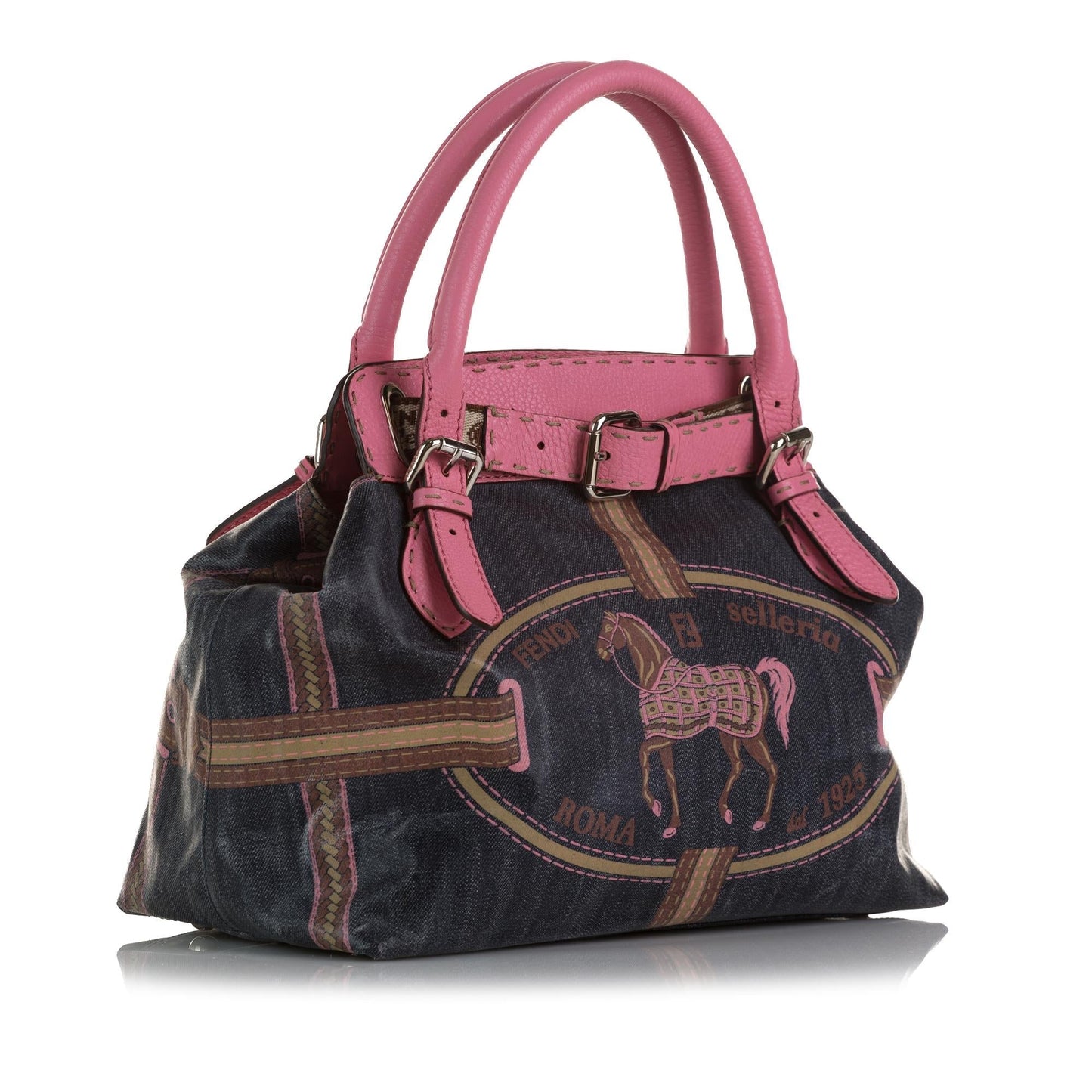 Fendi Selleria Grand Borghese Shg 3X5Och Satchel Bag