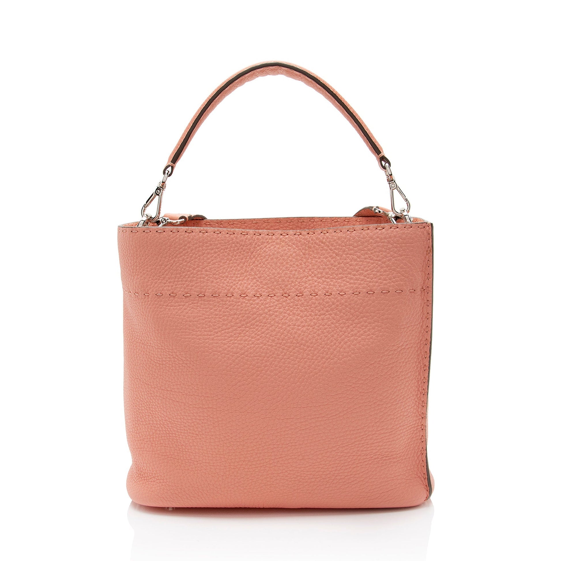 Fendi Selleria Anna Bag Leather Small Bucket Shoulder Bag