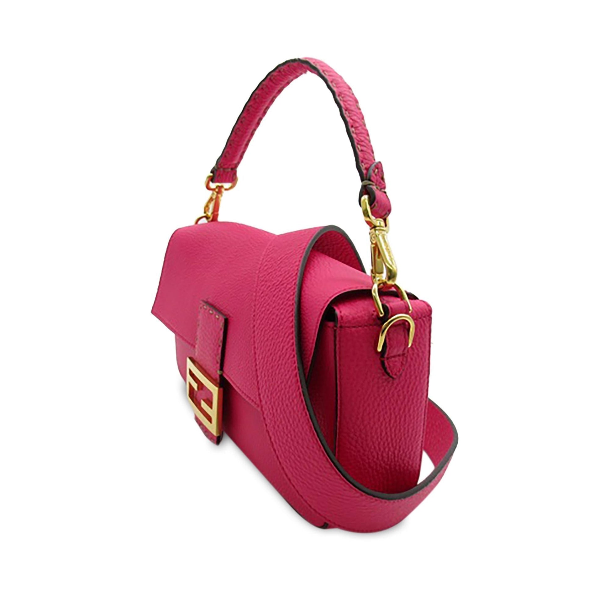 Fendi Selleria Baguette Shg K8Cefa Satchel Bag Leather