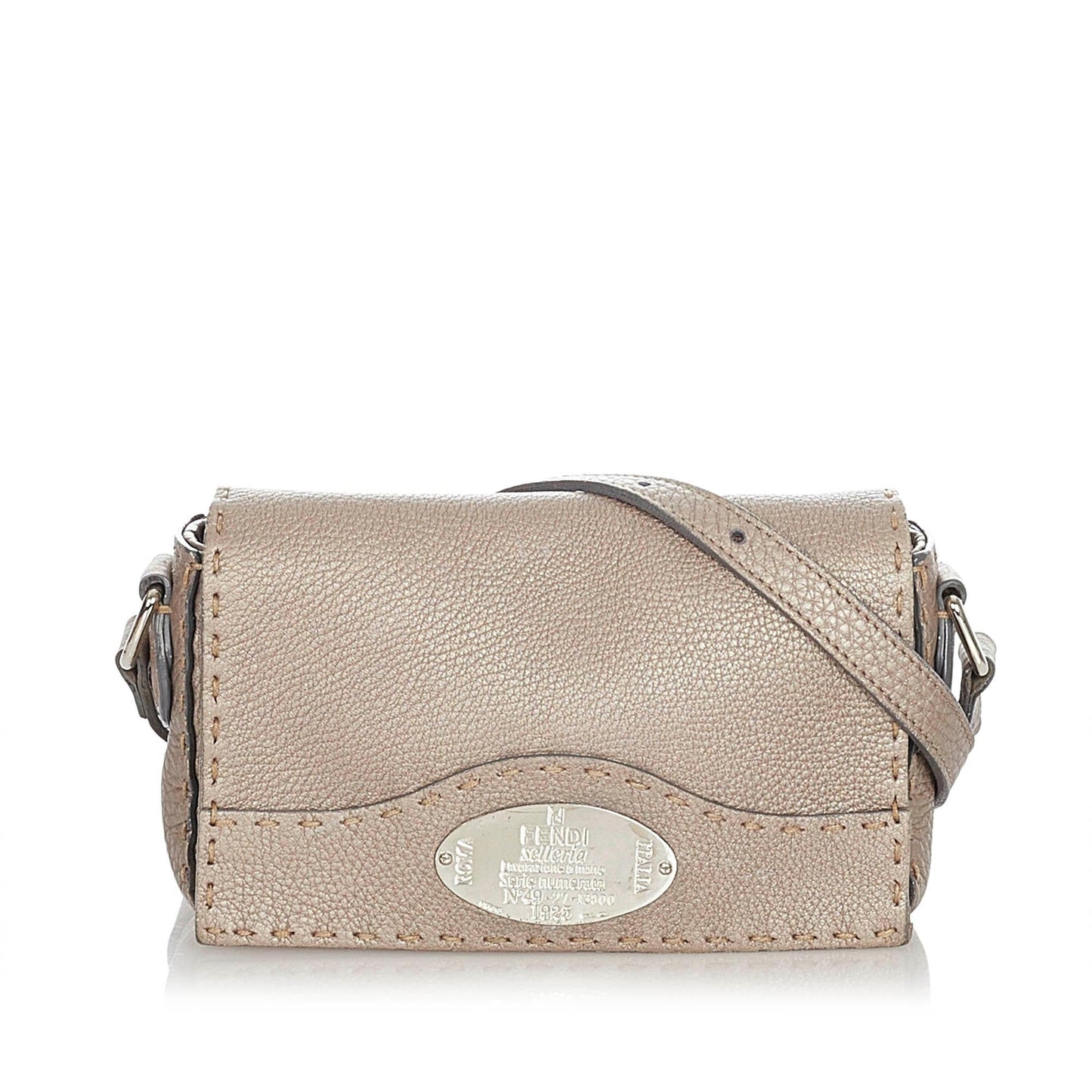 Fendi Selleria Crossbody Bag Shg Leather 50 Authentic 149232