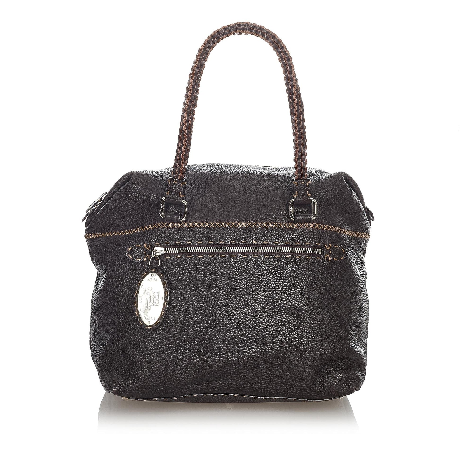 Fendi Selleria Handbag Shg Leather Satchel Bag Handbag Shg 23573