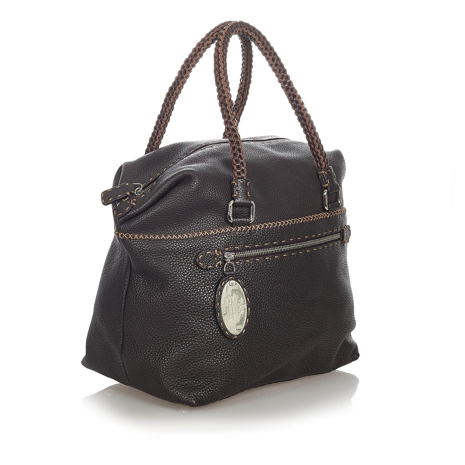 Fendi Selleria Handbag Shg Leather Satchel Bag Handbag Shg 23573