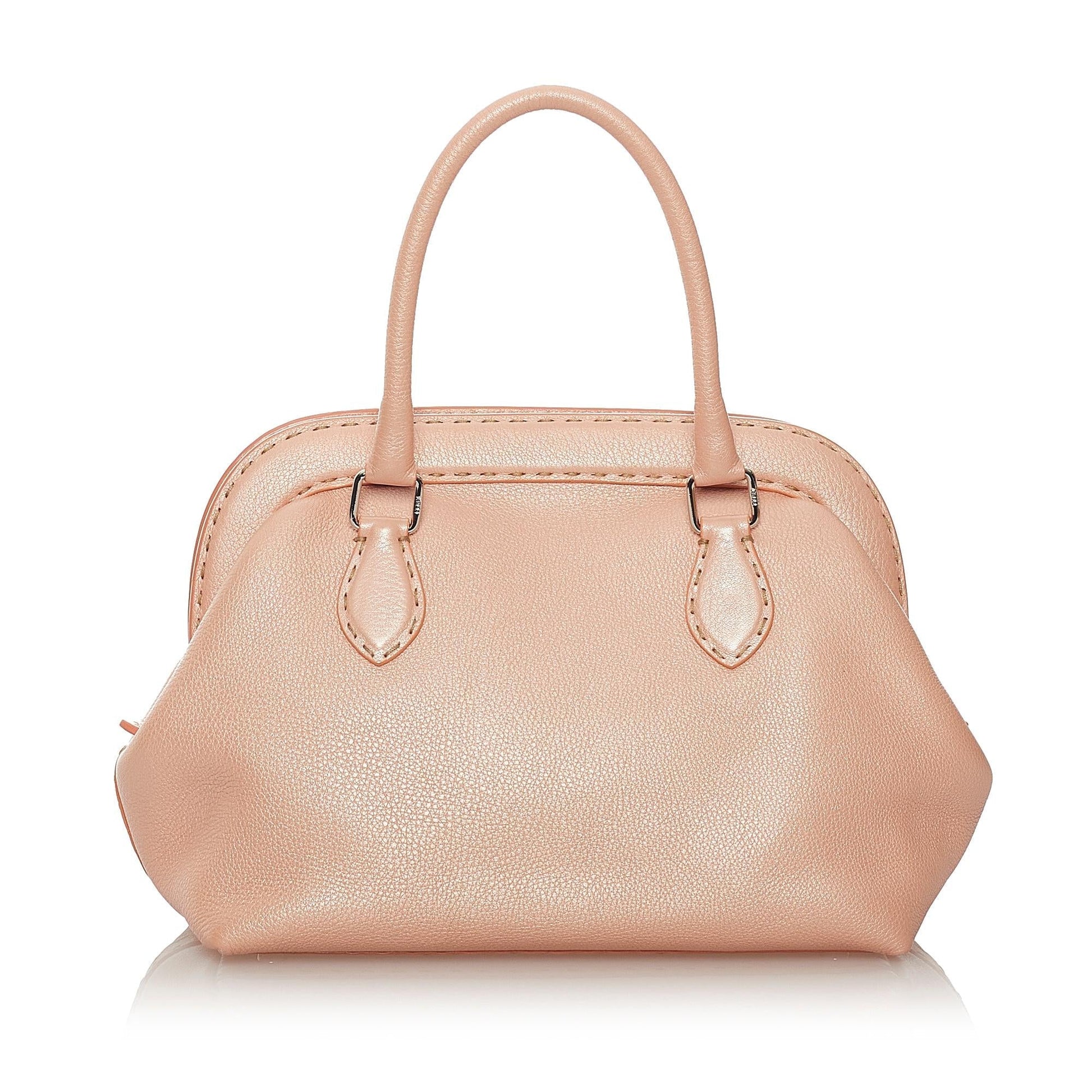 Fendi Selleria Handbag Shg Leather Satchel Bag Handbag Shg 27467