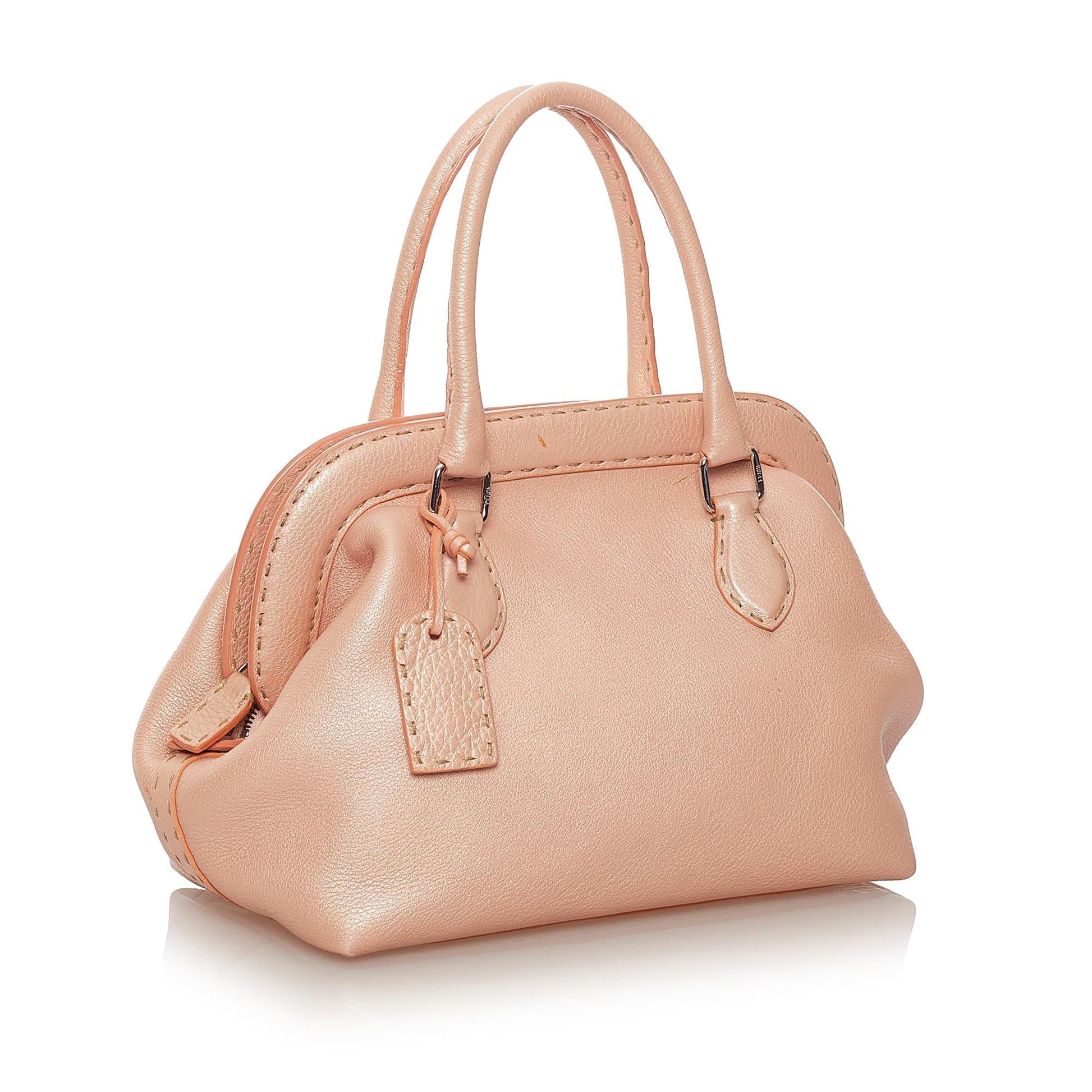 Fendi Selleria Handbag Shg Leather Satchel Bag Handbag Shg 27467
