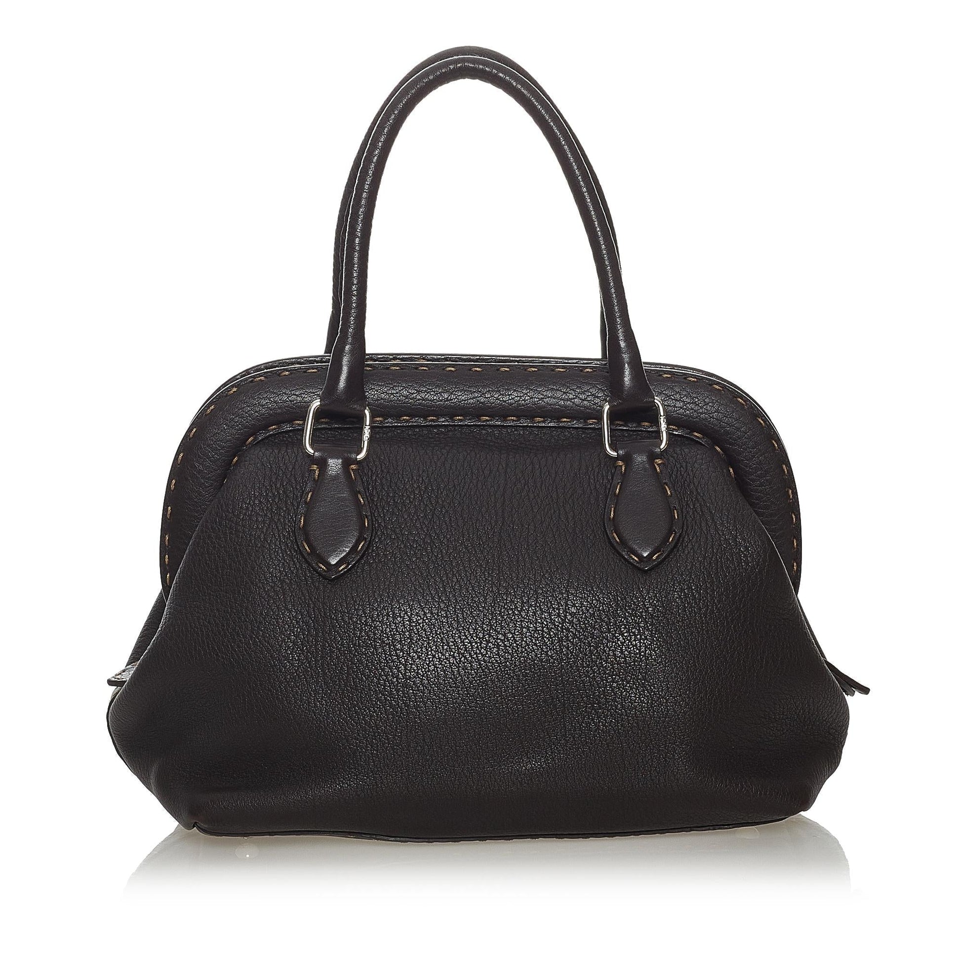 Fendi Selleria Handbag Shg Leather Satchel Bag Handbag Shg 28118
