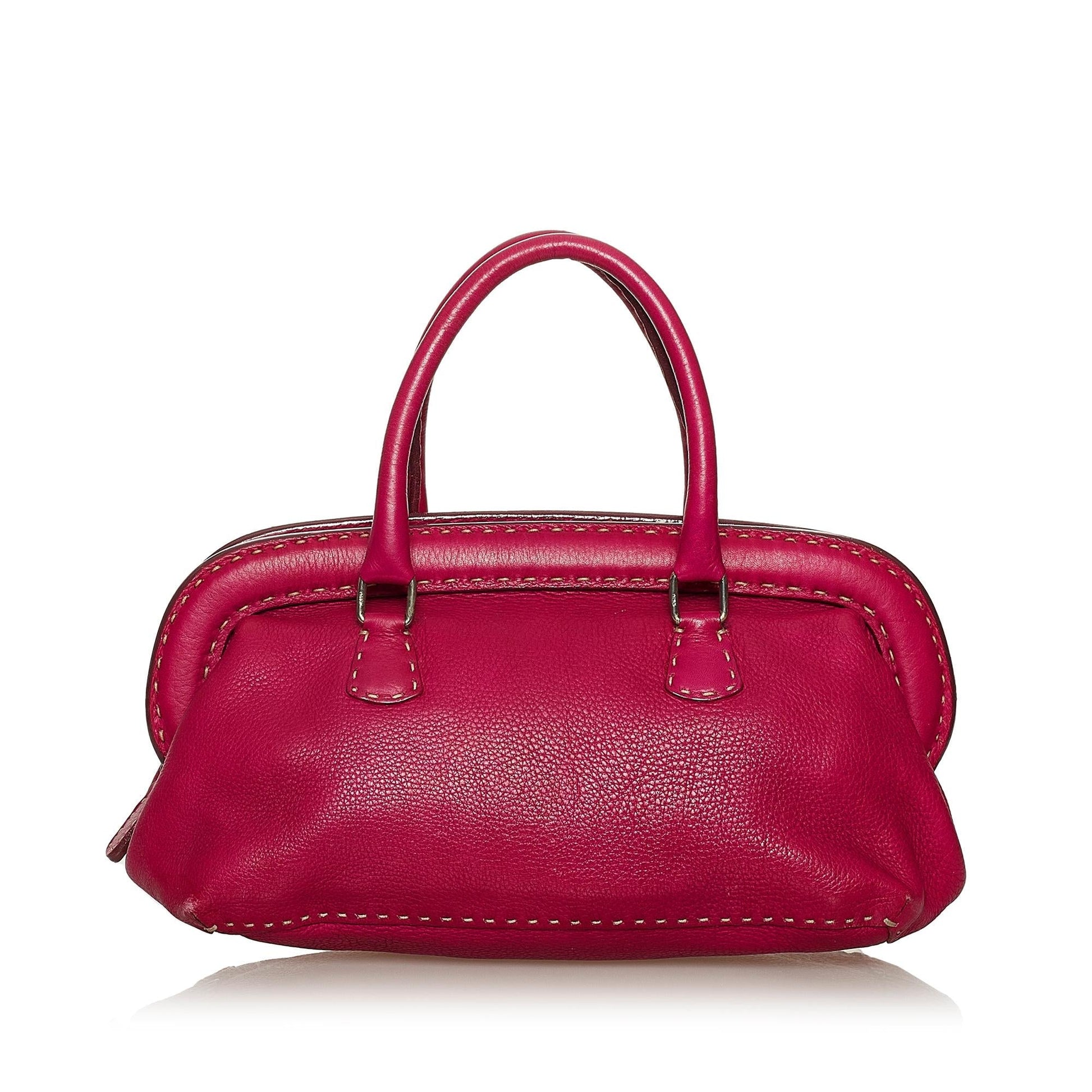 Fendi Selleria Handbag Shg Leather Satchel Bag Handbag Shg 28758