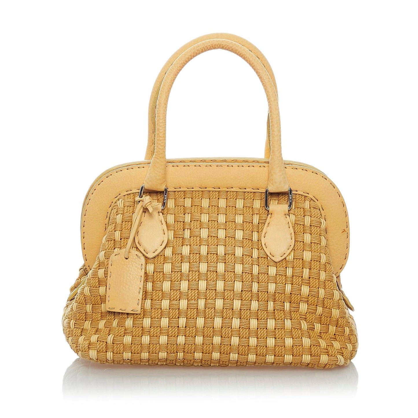 Fendi Selleria Handbag Shg Leather Satchel Bag Handbag Shg 30633