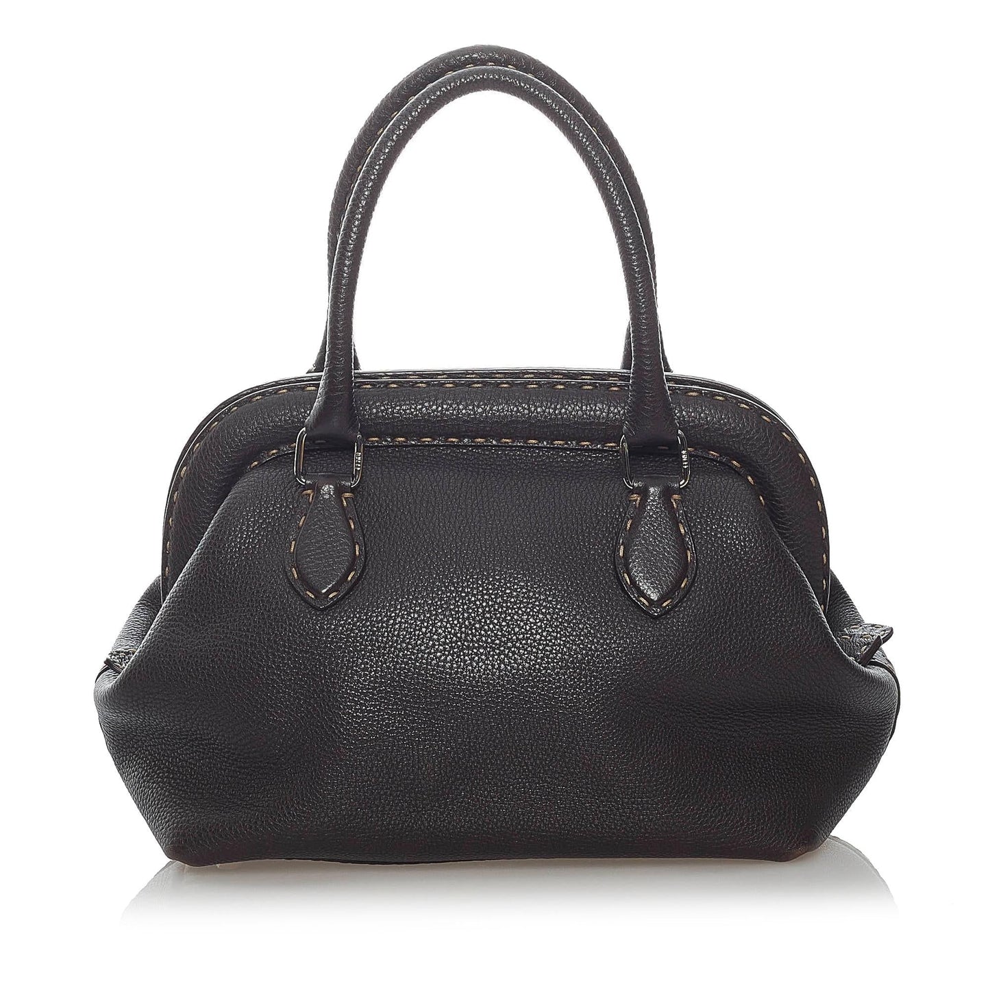 Fendi Selleria Handbag Shg Leather Satchel Bag Handbag Shg 30990