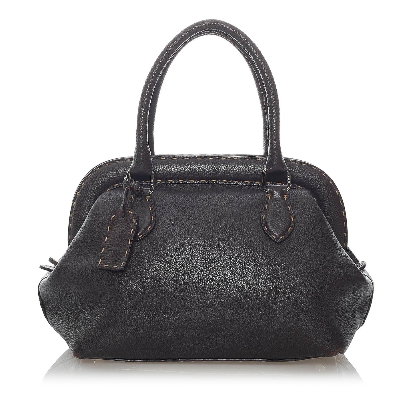 Fendi Selleria Handbag Shg Leather Satchel Bag Handbag Shg 30990