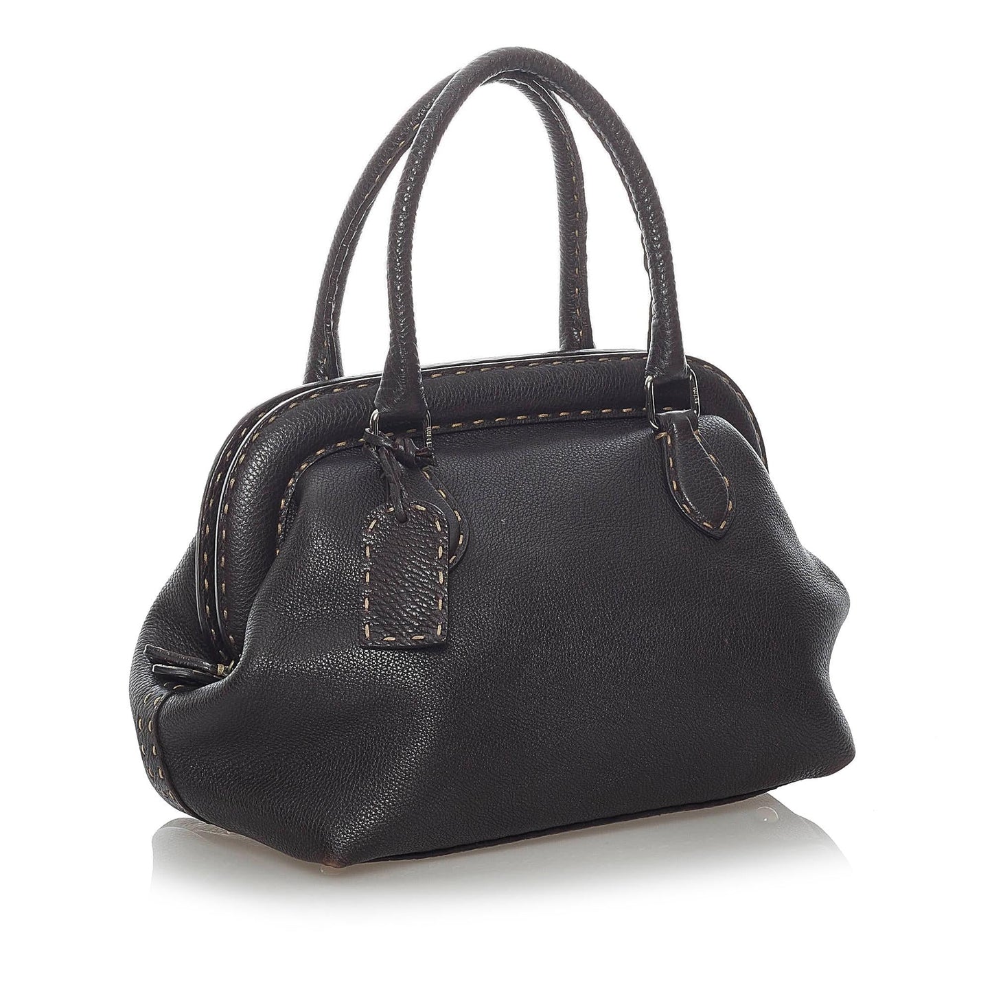 Fendi Selleria Handbag Shg Leather Satchel Bag Handbag Shg 30990