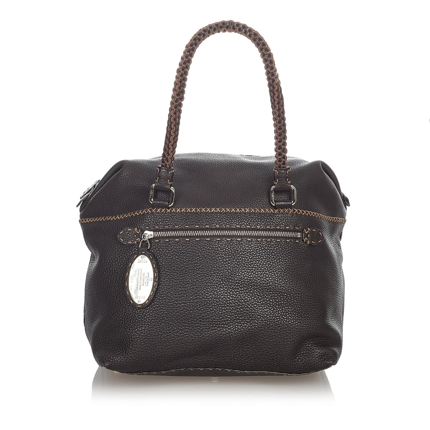 Fendi Selleria Handbag Shg Leather Satchel Bag Handbag Shg 31787