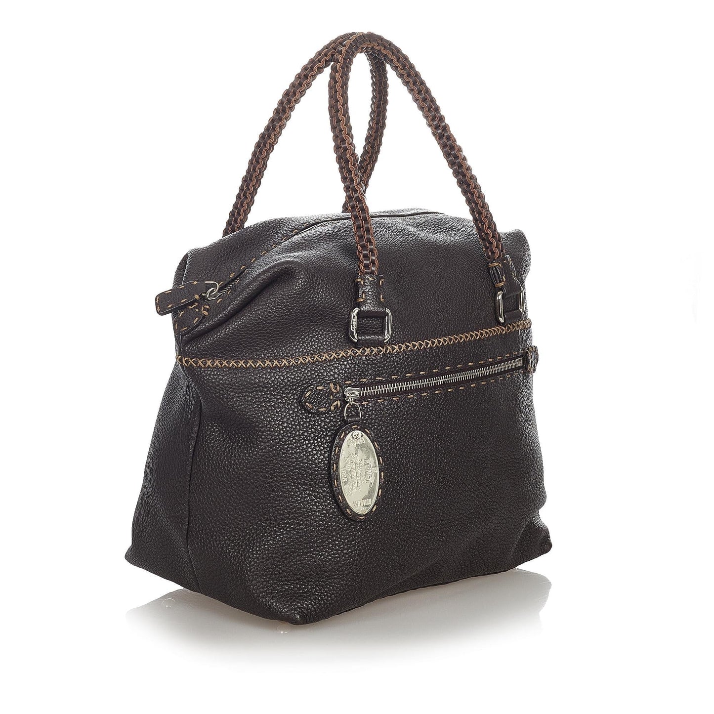 Fendi Selleria Handbag Shg Leather Satchel Bag Handbag Shg 31787