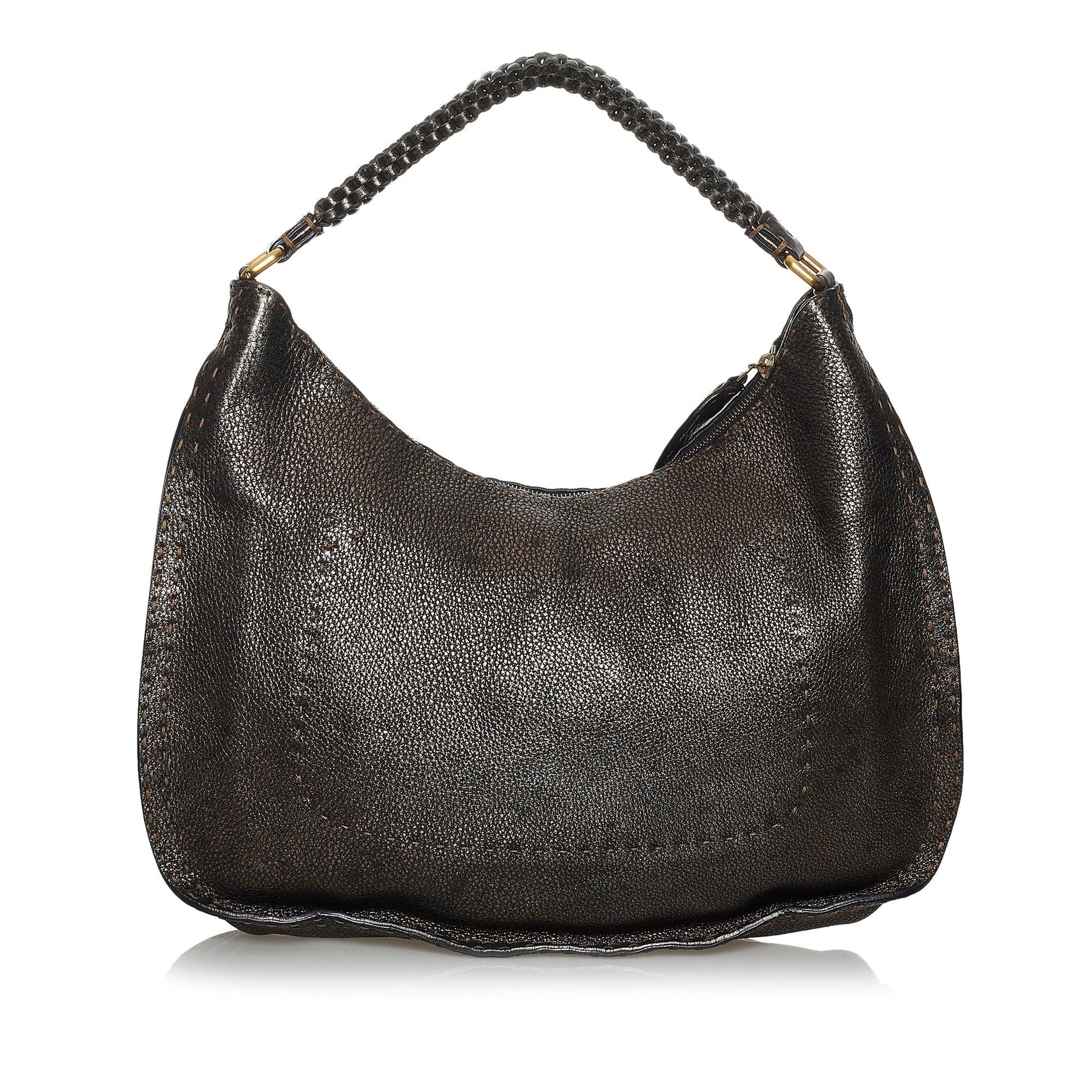 Fendi Selleria Hobo Bag Shg Leather Shoulder Bag