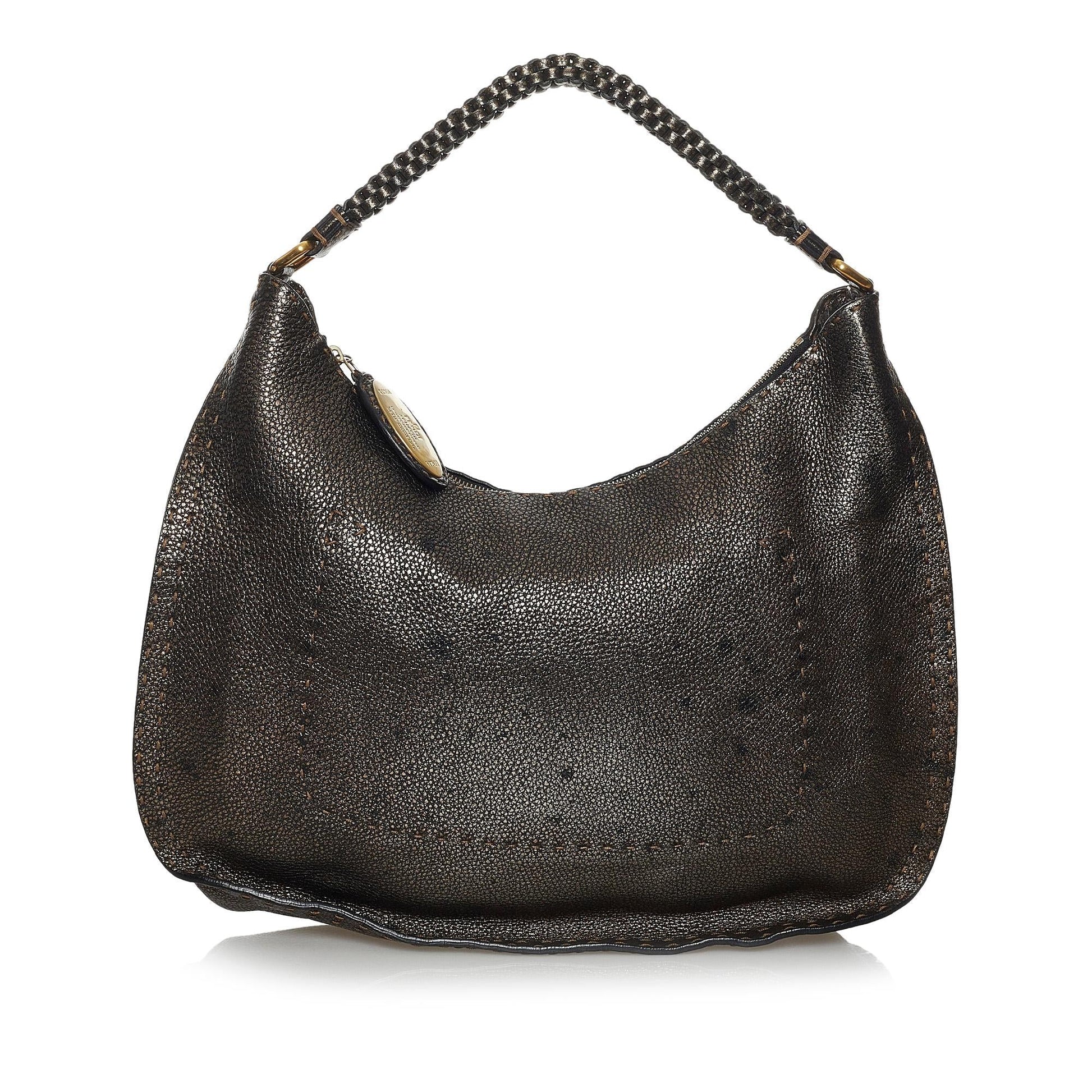 Fendi Selleria Hobo Bag Shg Leather Shoulder Bag