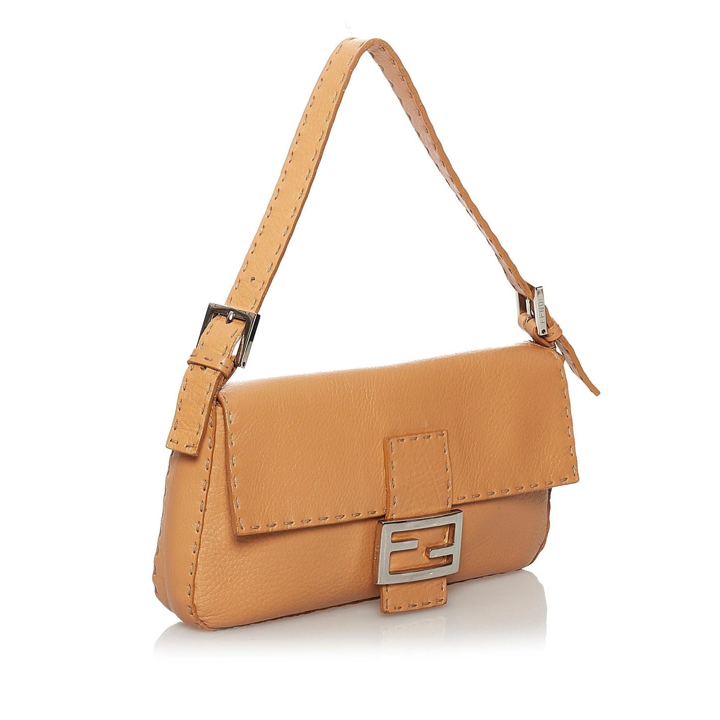Fendi Selleria Mamma Baguette Shg Handbag Leather Shoulder Bag