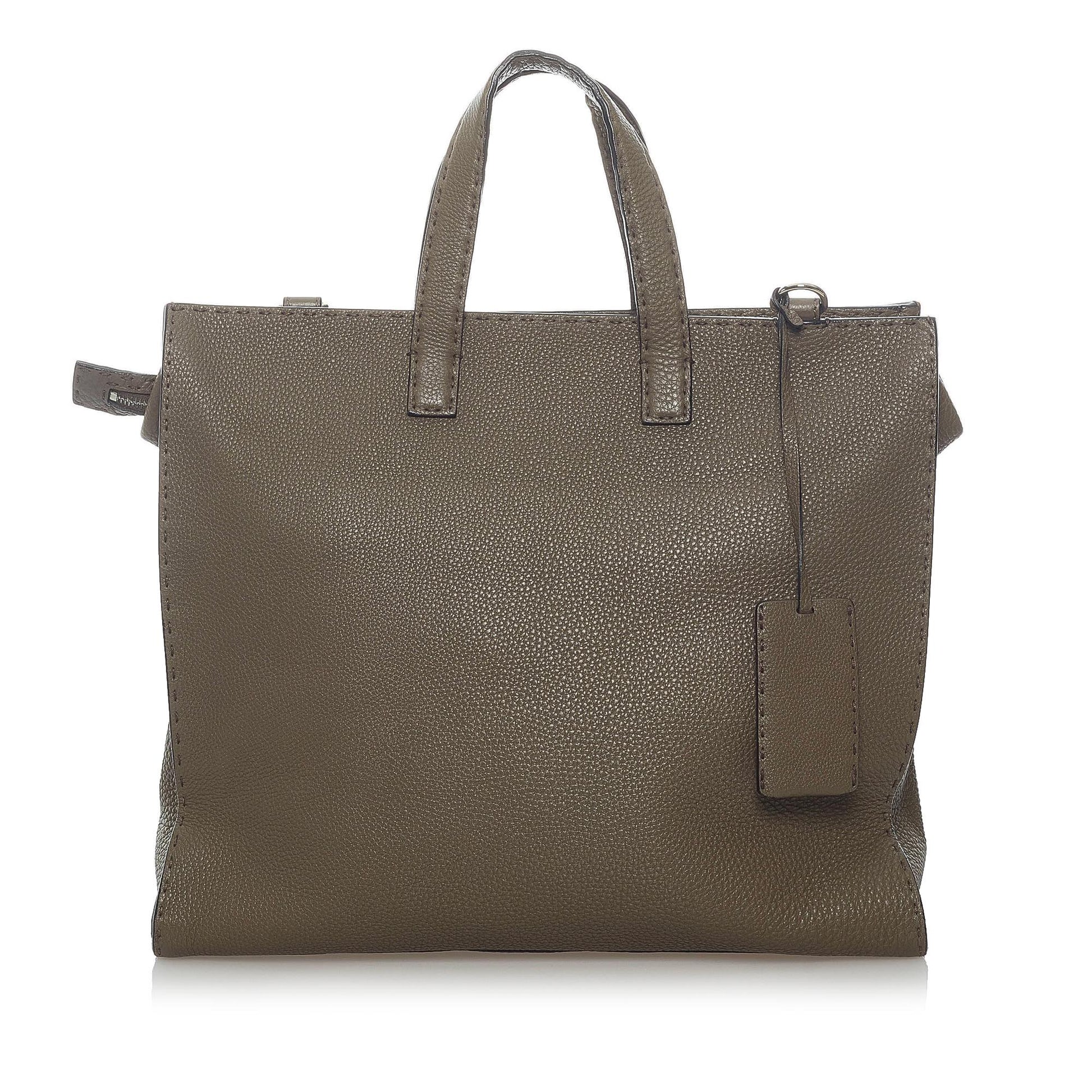 Fendi Selleria Satchel Shg Leather Satchel Bag