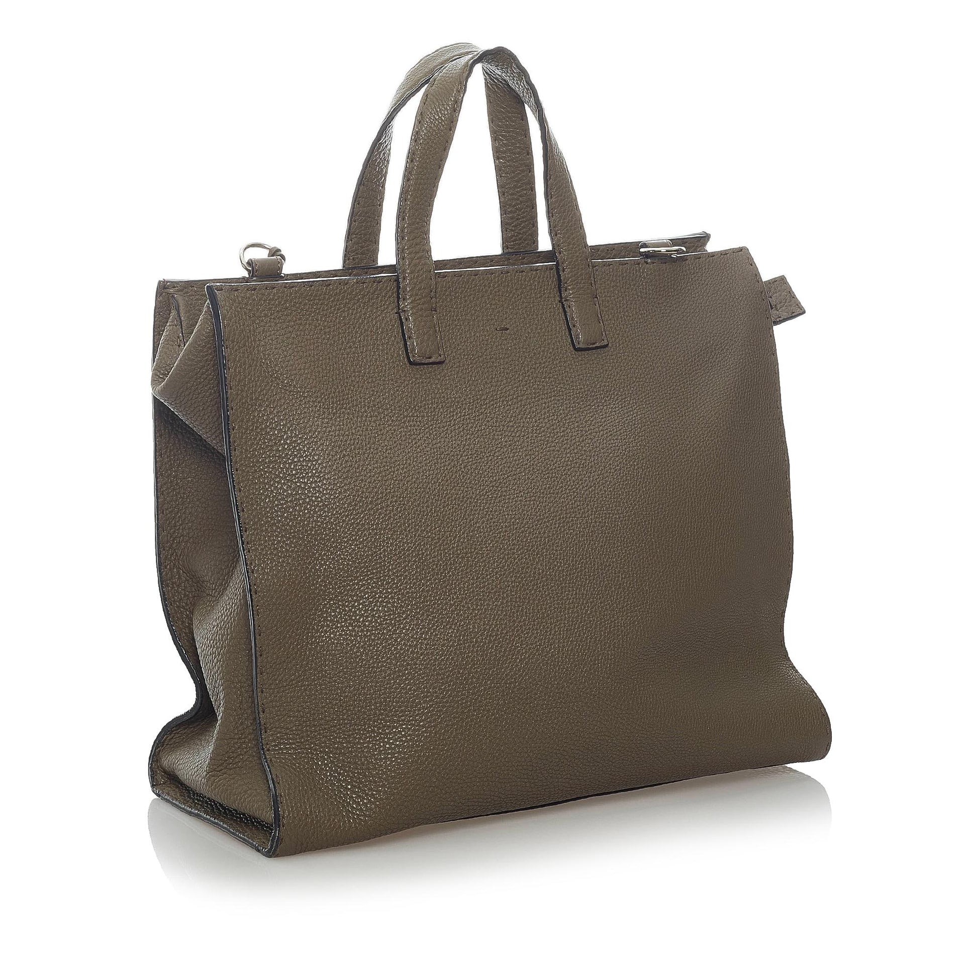 Fendi Selleria Satchel Shg Leather Satchel Bag