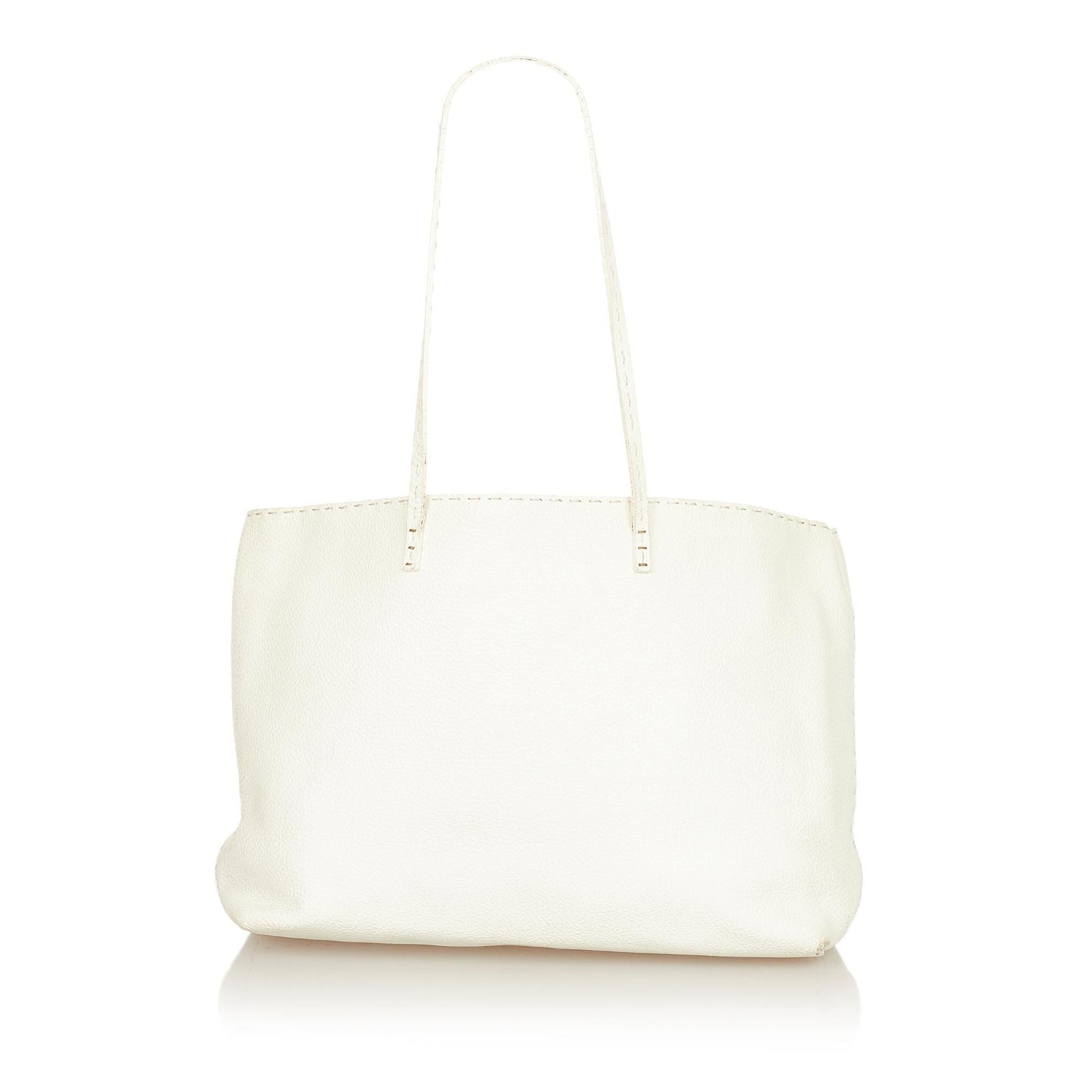 Fendi Selleria Tote Bag Shg Leather Tote Authentic 154133