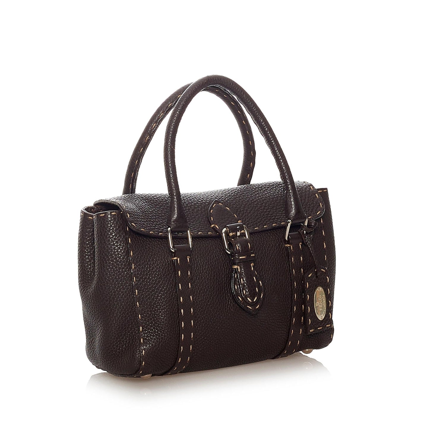 Fendi Selleria Linda Handbag Shg Leather Satchel Bag Handbag Shg 27466