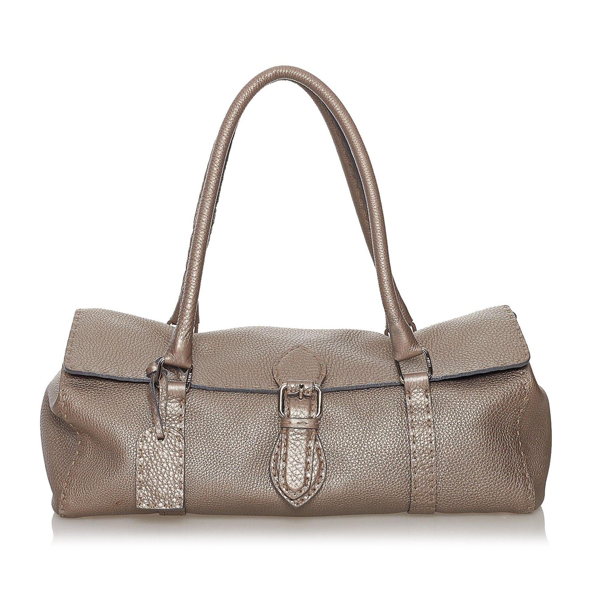 Fendi Selleria Linda Handbag Shg Leather Satchel Bag Handbag Shg 33666