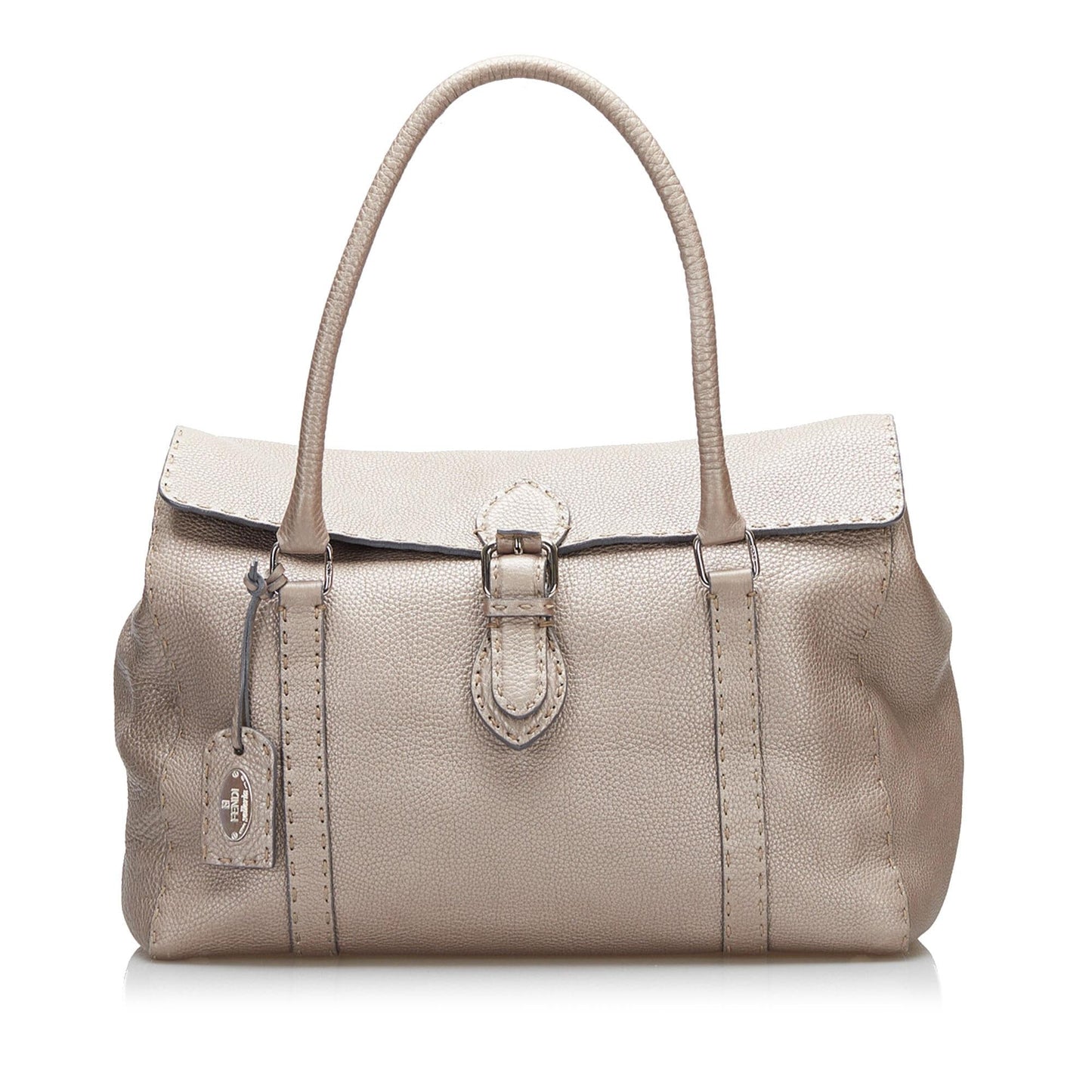 Fendi Selleria Linda Handbag Shg Uygmwl Leather Satchel Bag