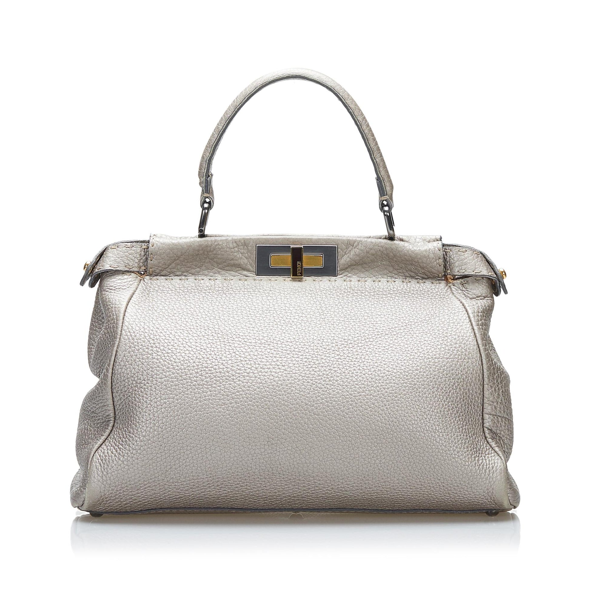 Fendi Selleria Peekaboo Shg Satchel Bag