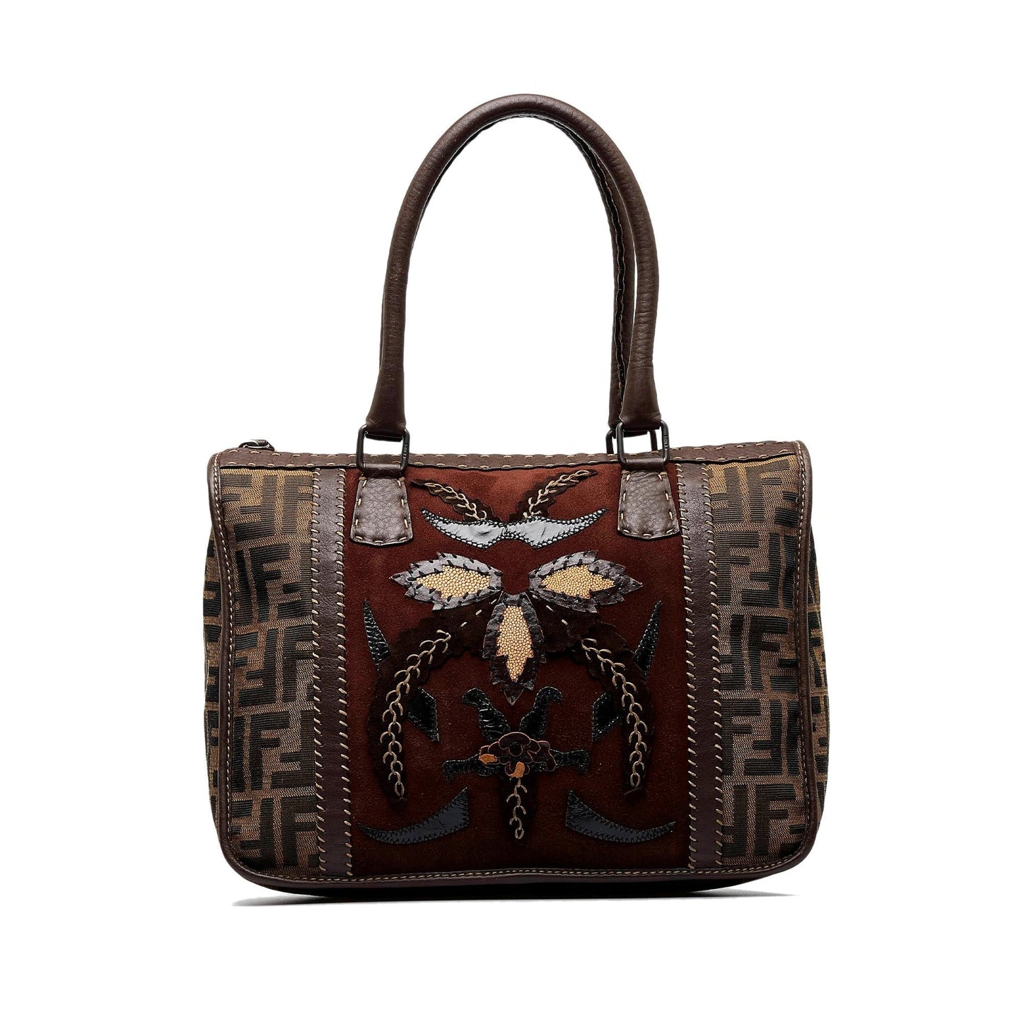 Fendi Selleria Zucca Handbag Shg G50Lrj Satchel Bag