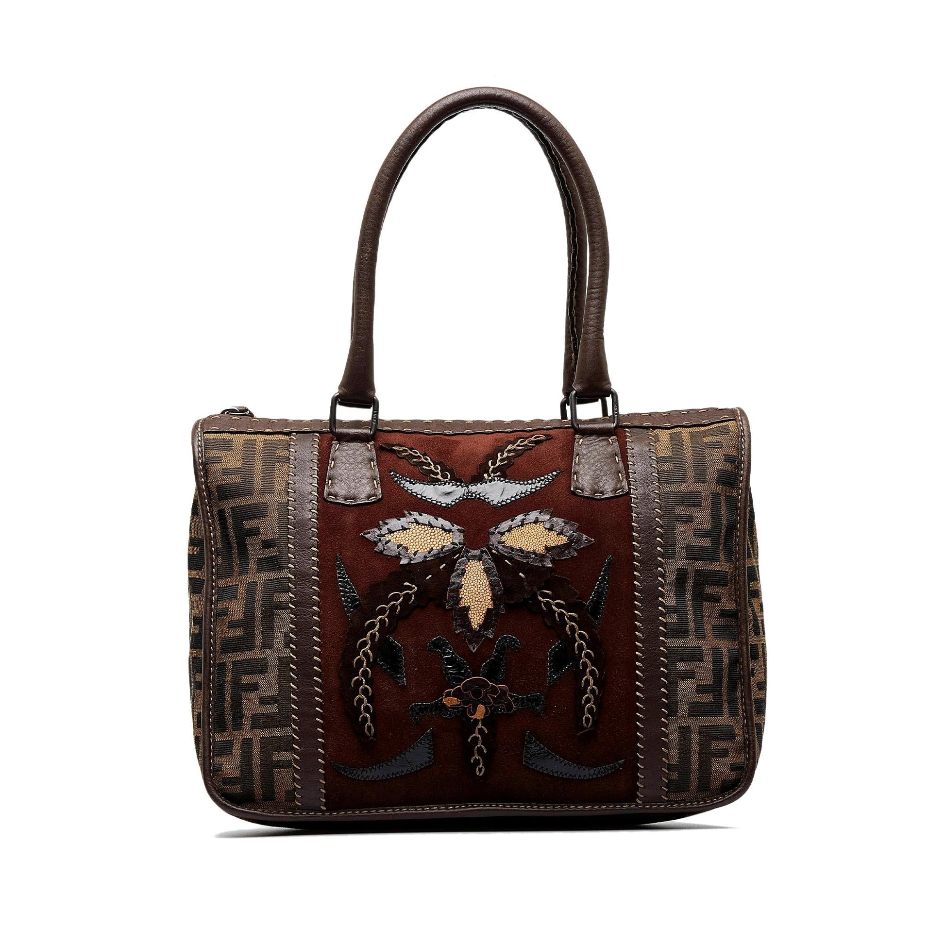 Fendi Selleria Zucca Handbag Shg G50Lrj Satchel Bag