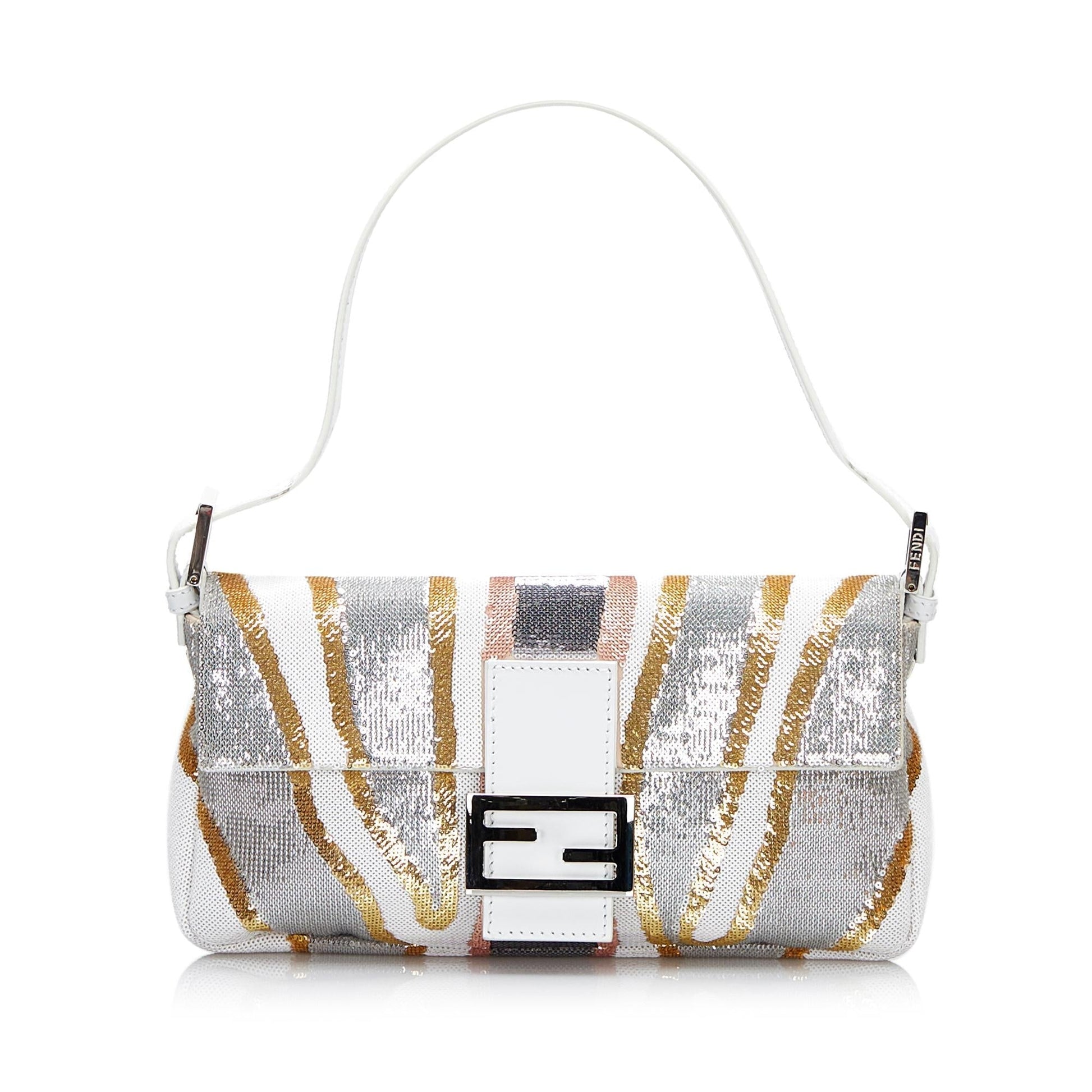 Fendi Sequined Mamma Baguette Shg 6Yt2Zg Handbag Shoulder Bag