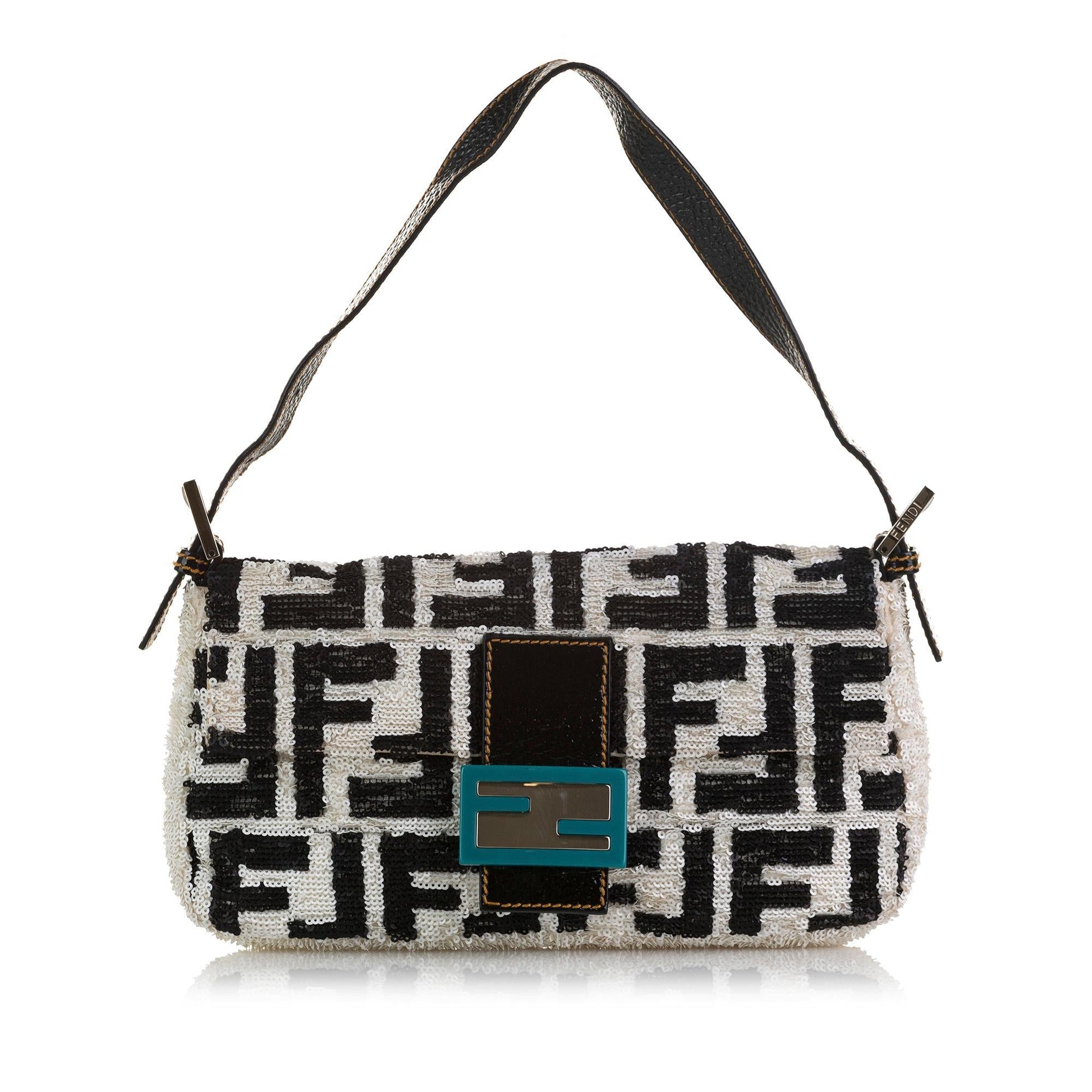 Fendi Sequined Zucca Mamma Baguette Shg E5Coqr Handbag Shoulder Bag